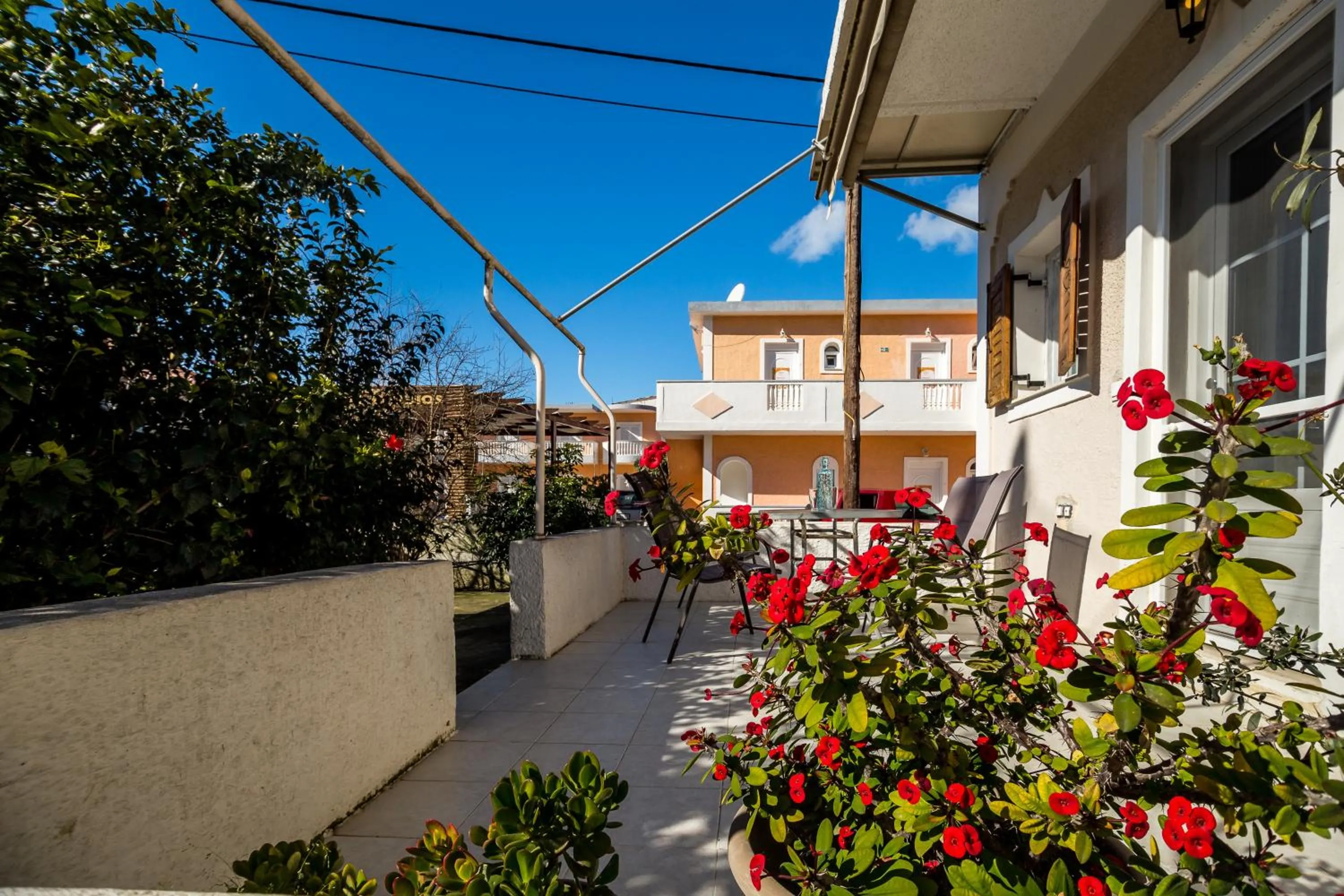 Garden view in Sunny Sofi Studios