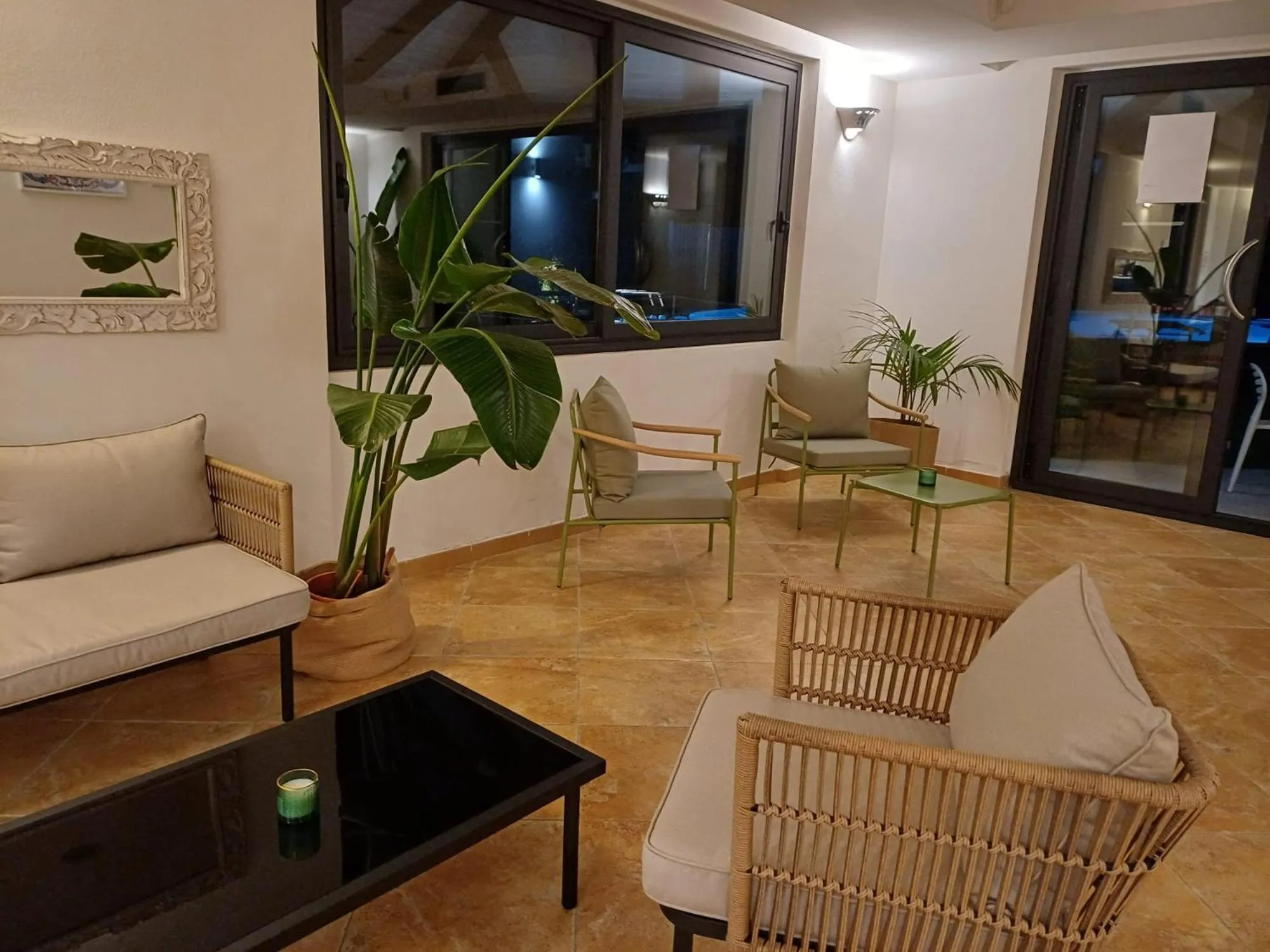 Seating area in La Smeraldina Resort