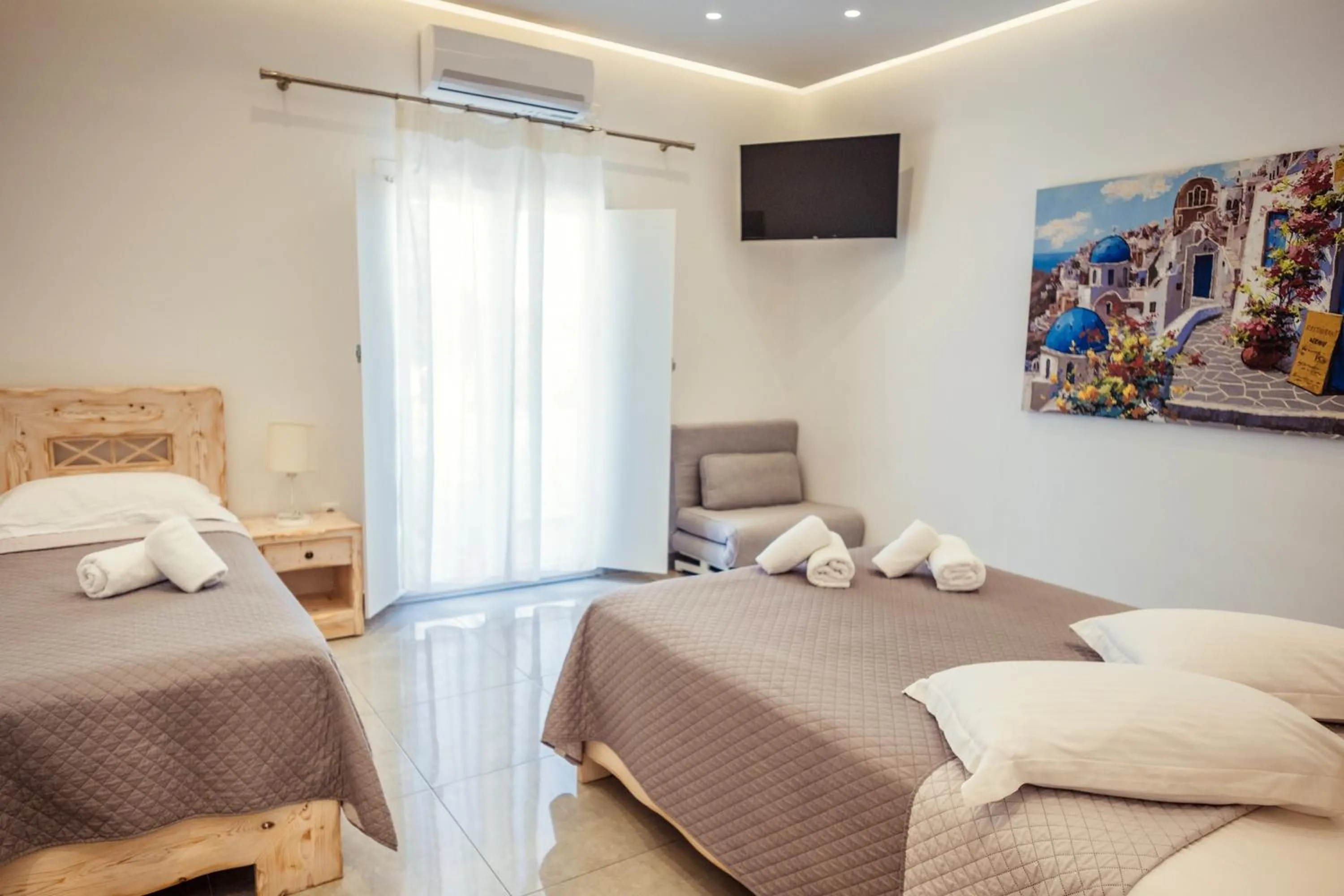 Bedroom in Cyclades Hotel