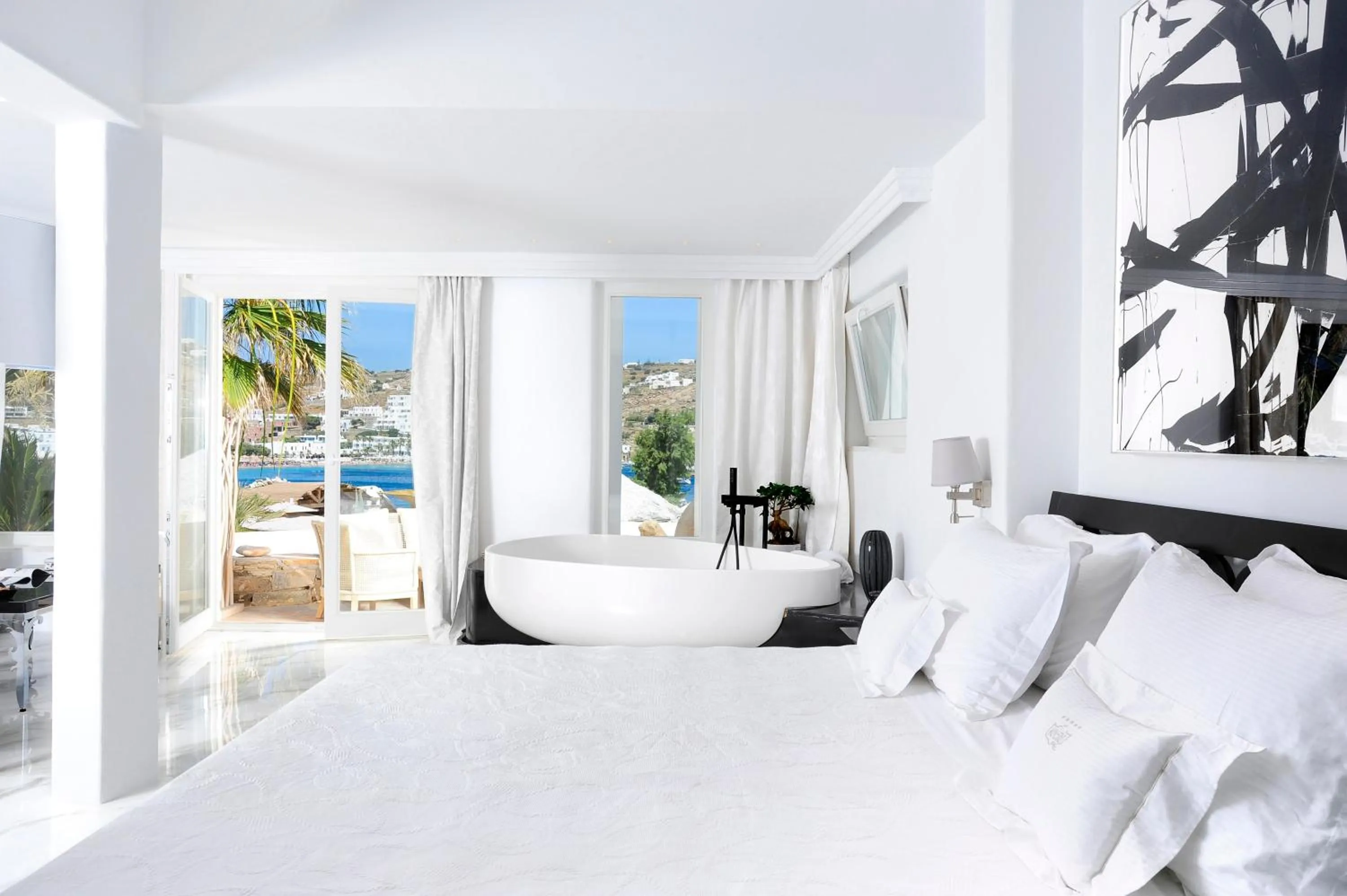 Deluxe Suite with Sea View in Kivotos Mykonos - Preferred Hotels & Resorts