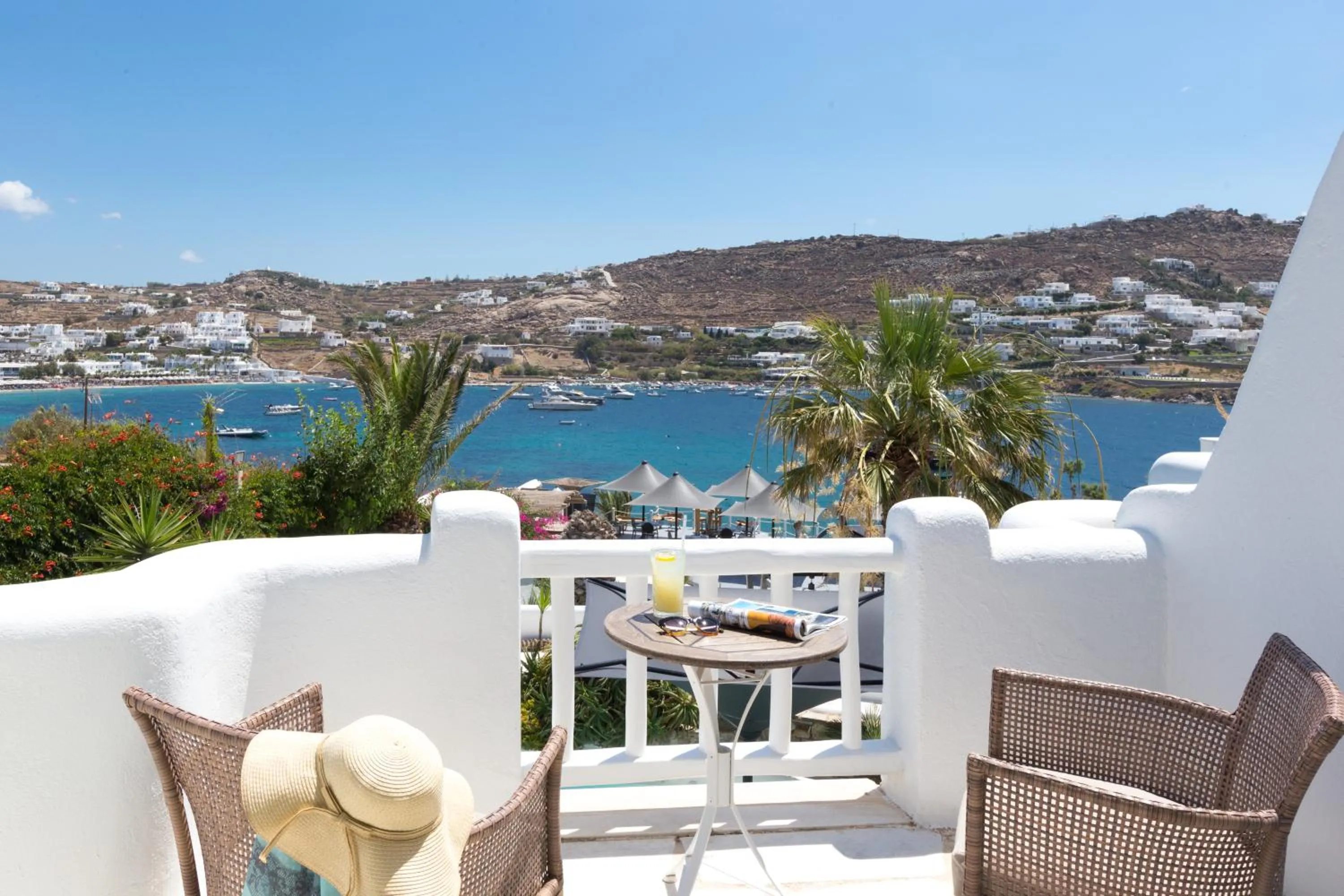 Balcony/Terrace in Kivotos Mykonos - Preferred Hotels & Resorts
