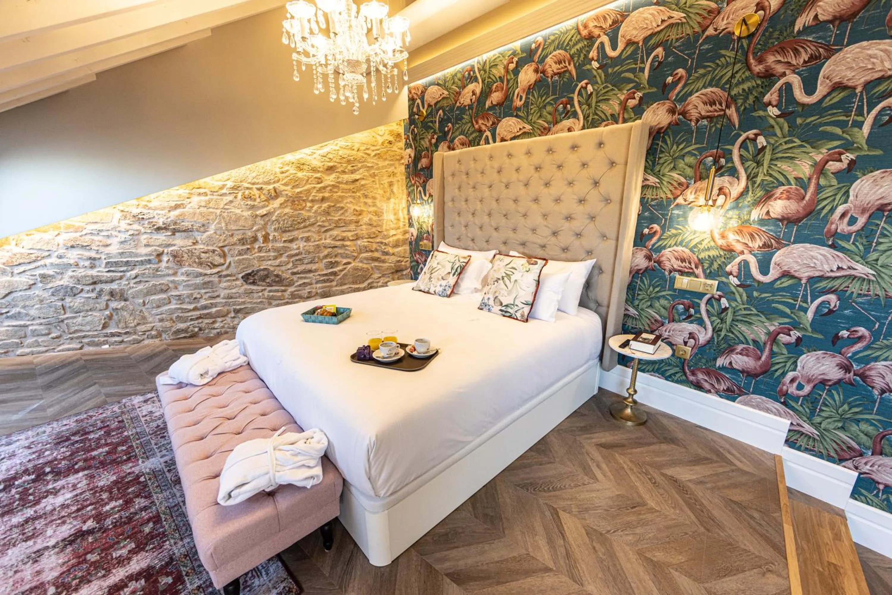 Bed in Hospedium Hotel Barómetro de Camariñas