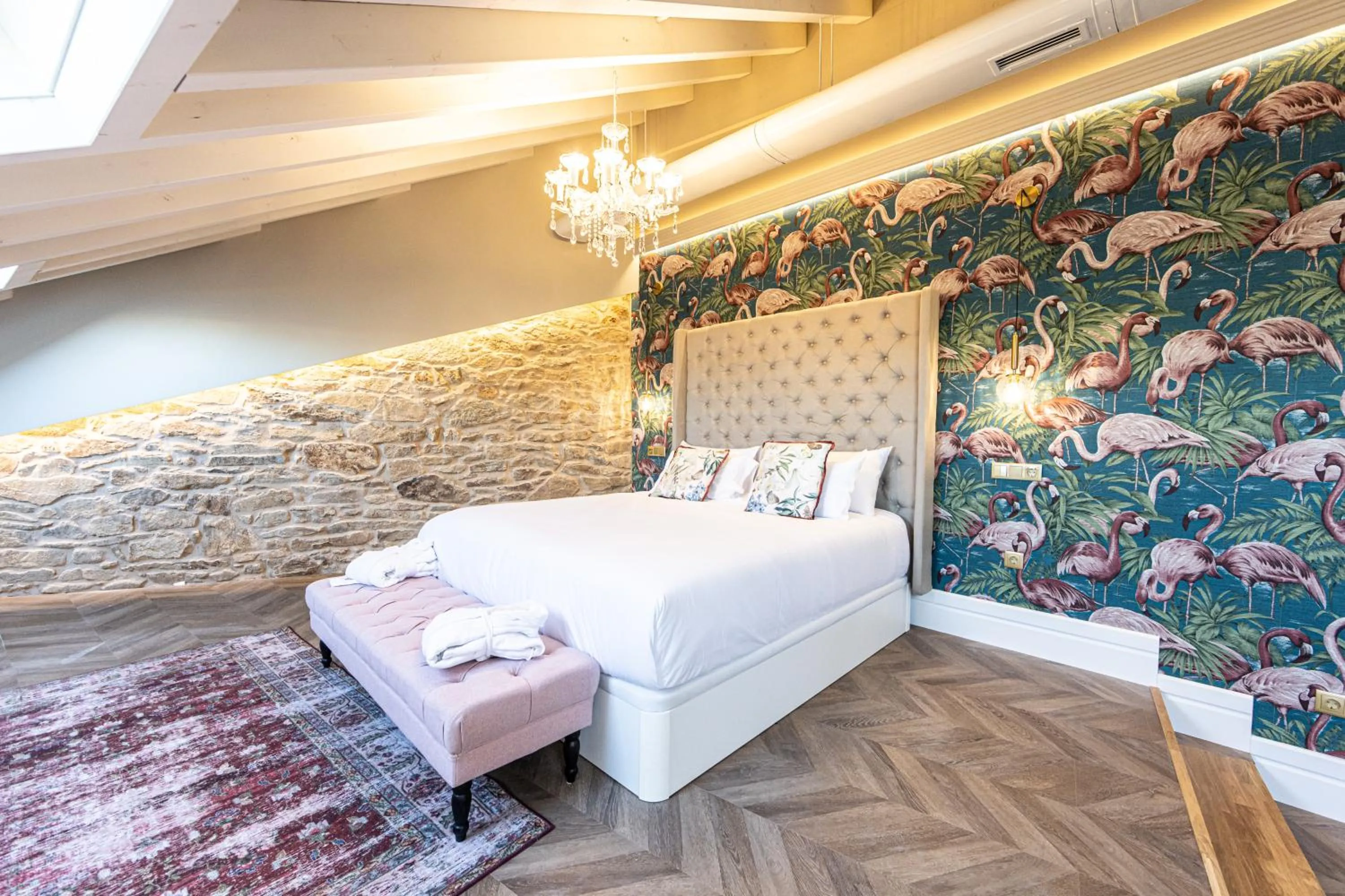 Bed in Hospedium Hotel Barómetro de Camariñas