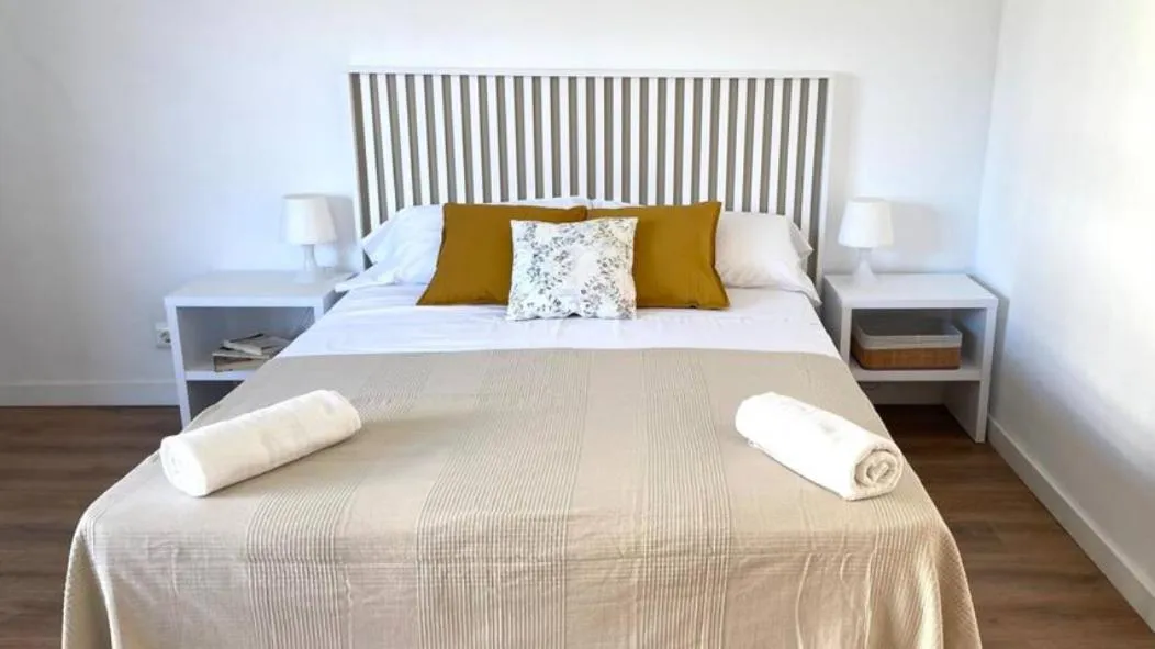 View (from property/room), Bed in Apartamentos El Sol II