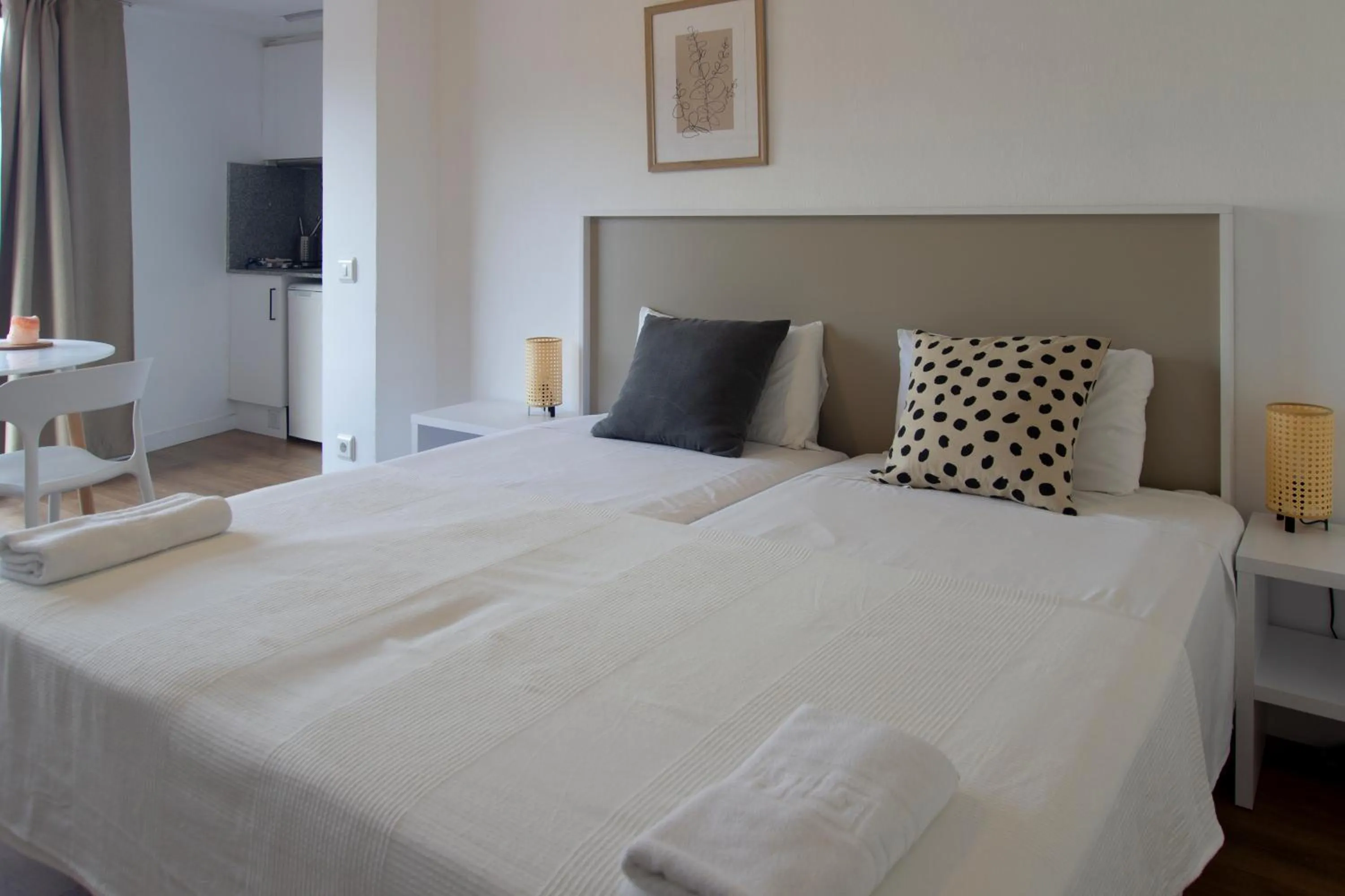 Bed in Apartamentos El Sol II