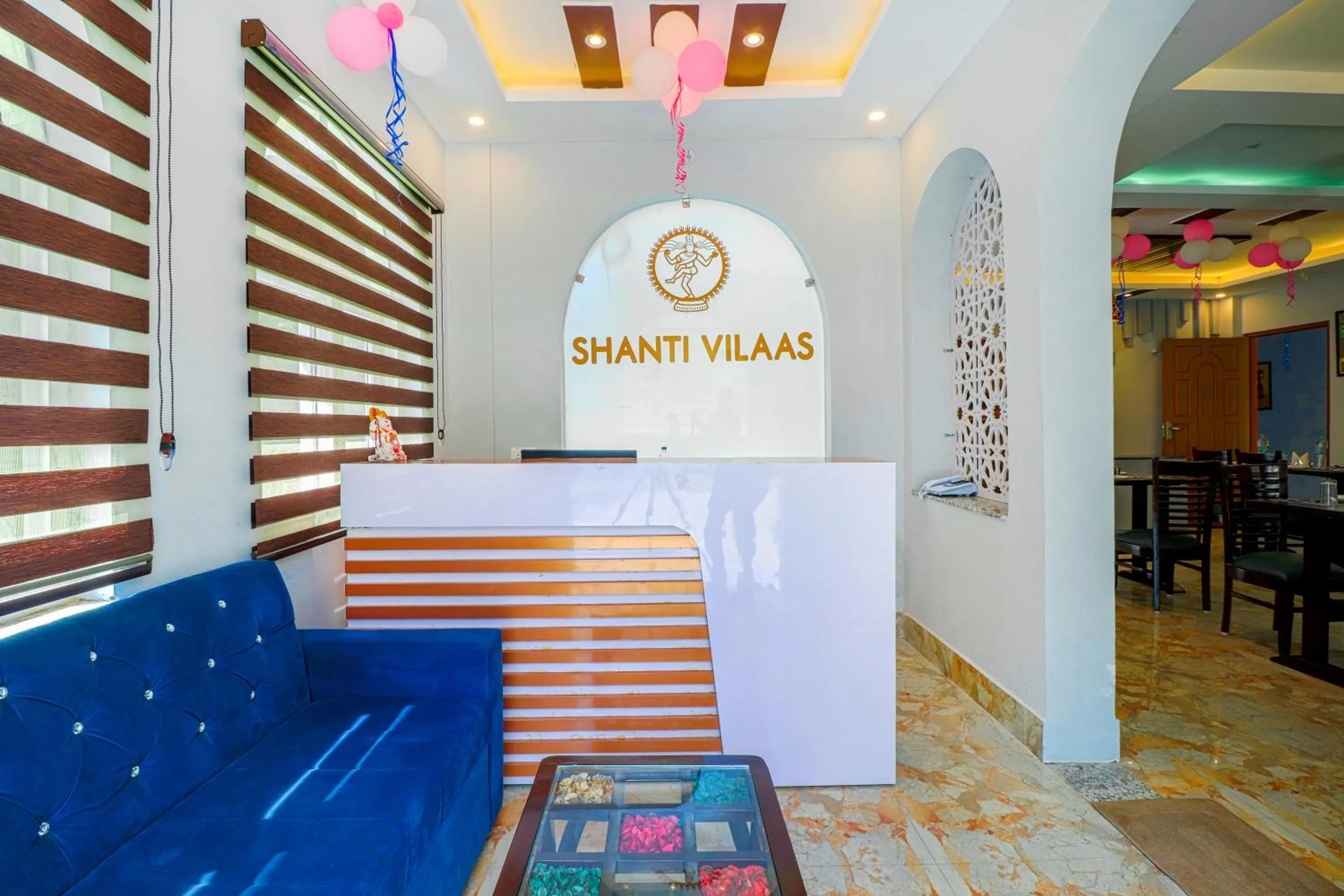 Facade/entrance in Shanti Vilaas