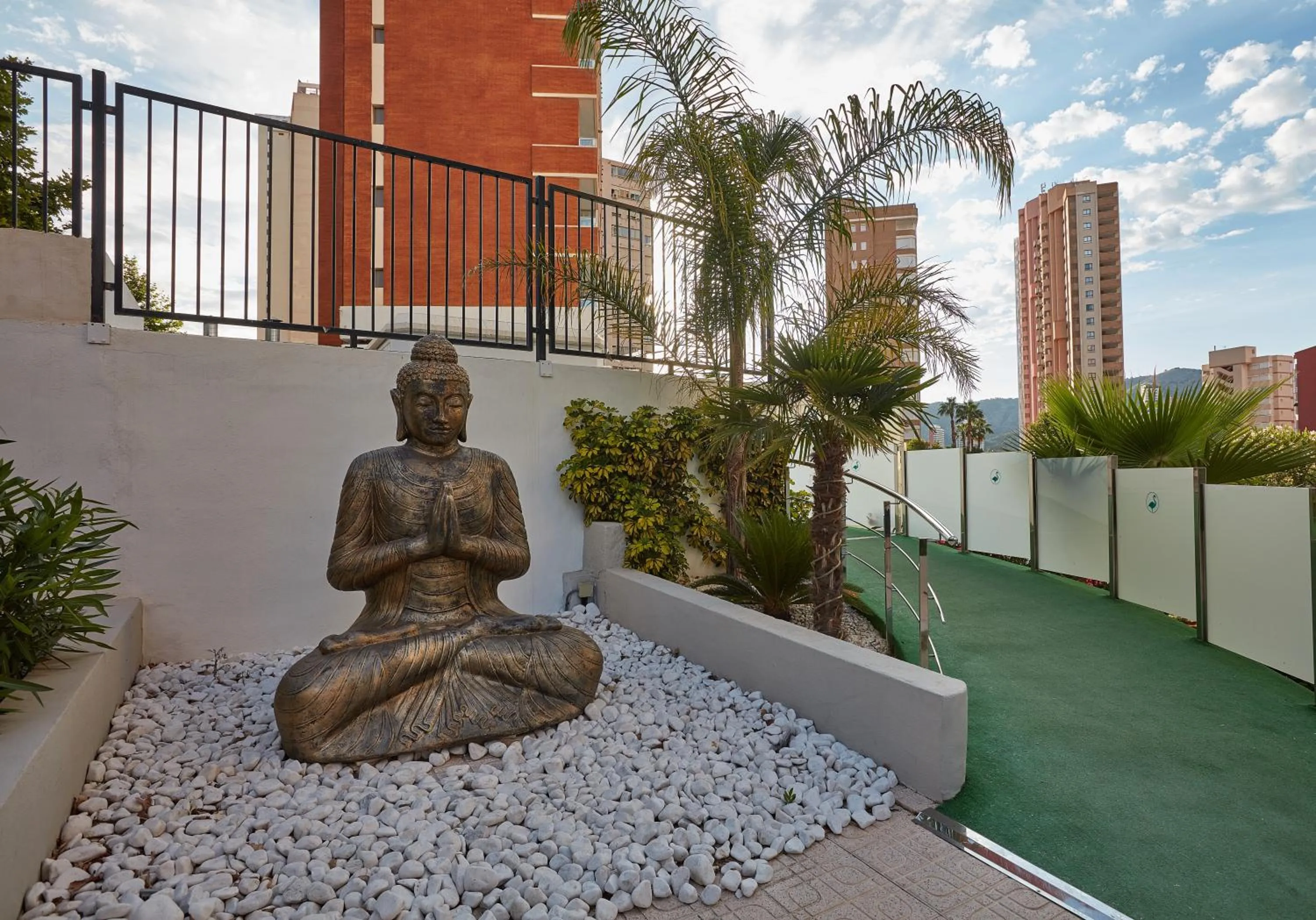 Garden view in Flamingo Beach Resort - Adults Recommended