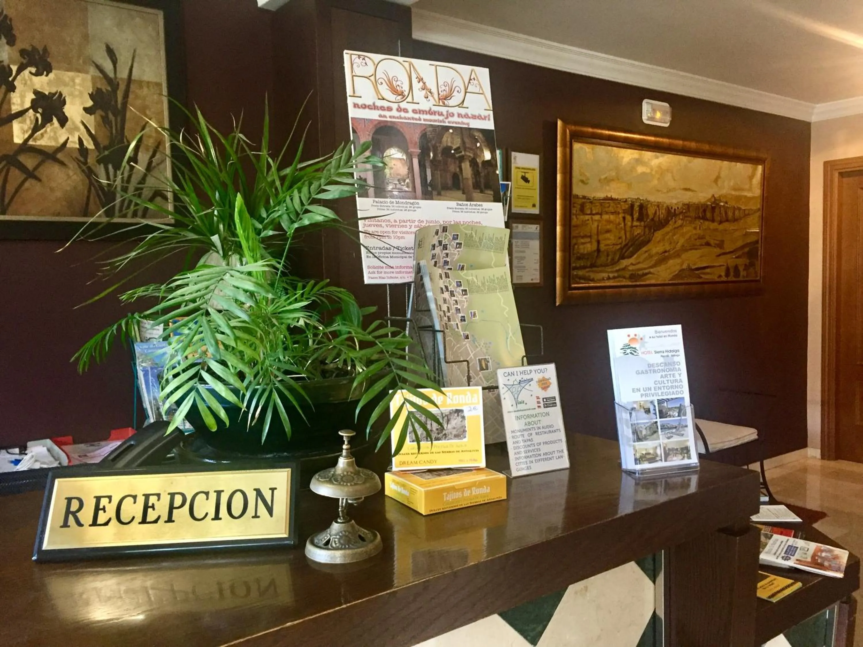 Lobby or reception in Hotel Sierra Hidalga