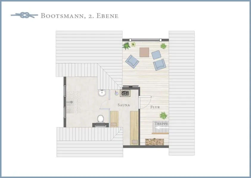 Floor plan in Ferienwohnung Bootsmann