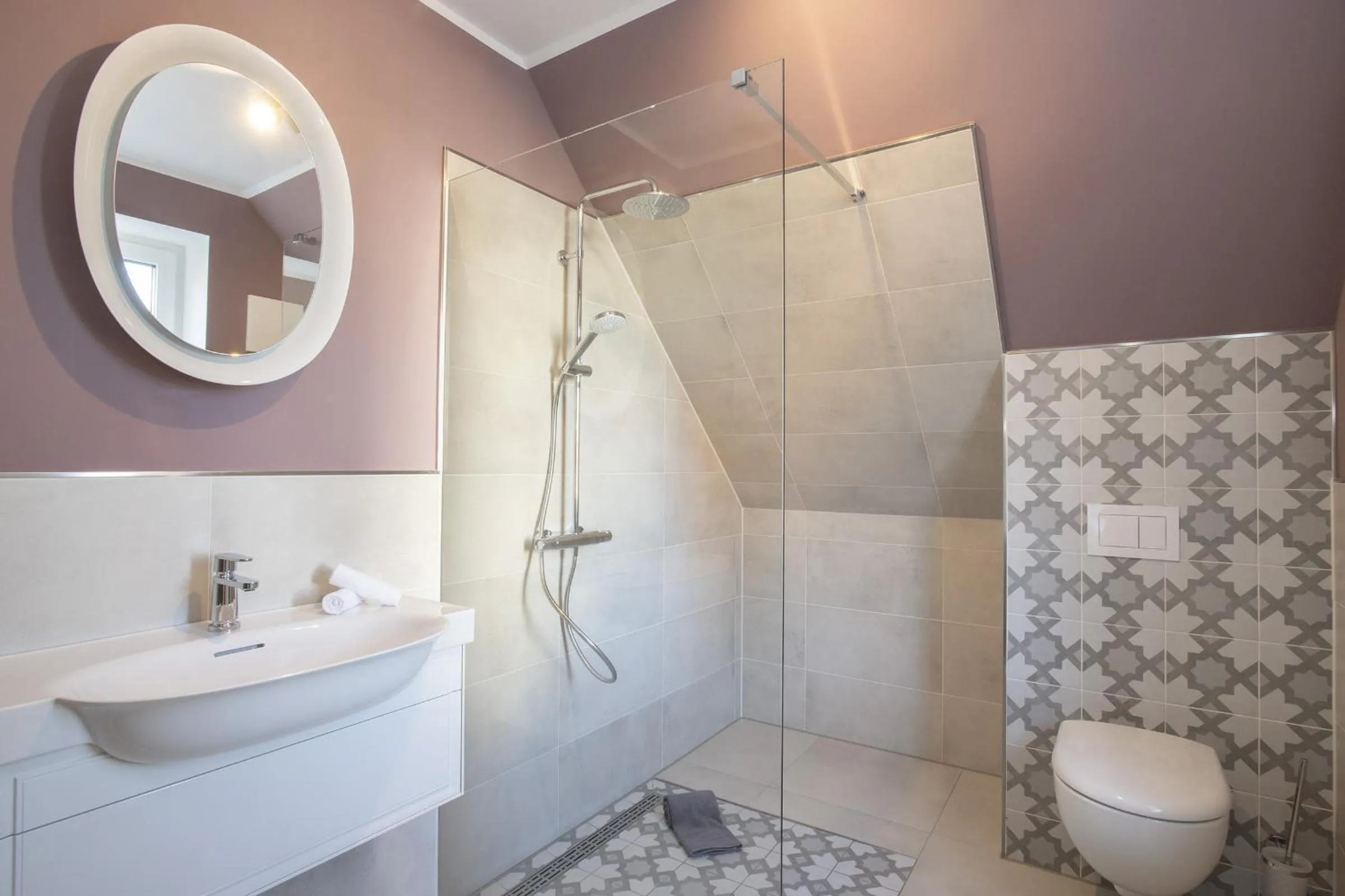 Bathroom in Ferienwohnung Bootsmann