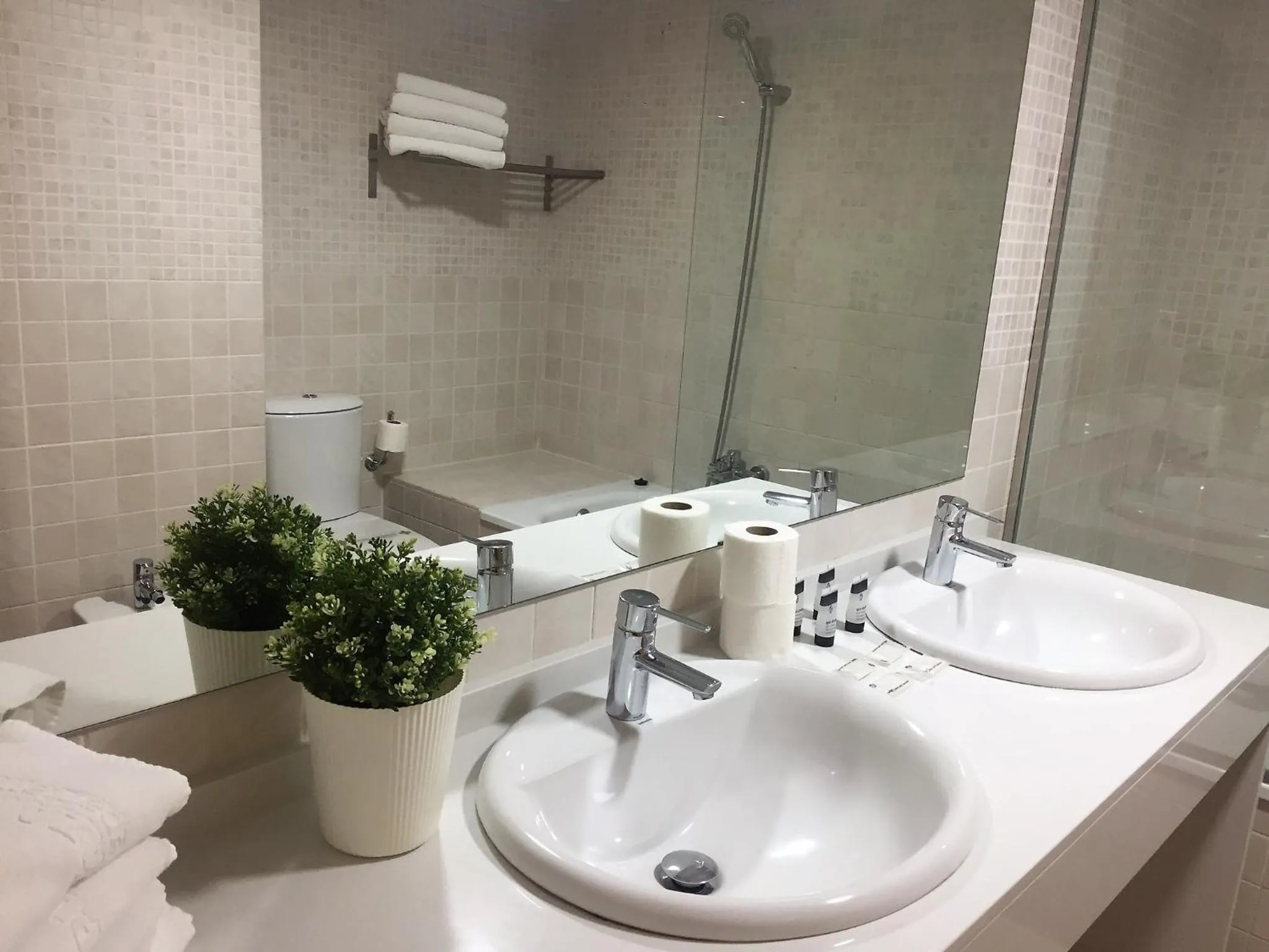 Bathroom in Apartamentos Plaza Picasso