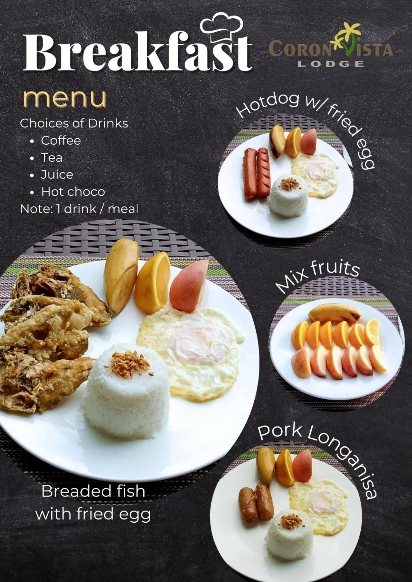 Breakfast in Coron Vista Lodge