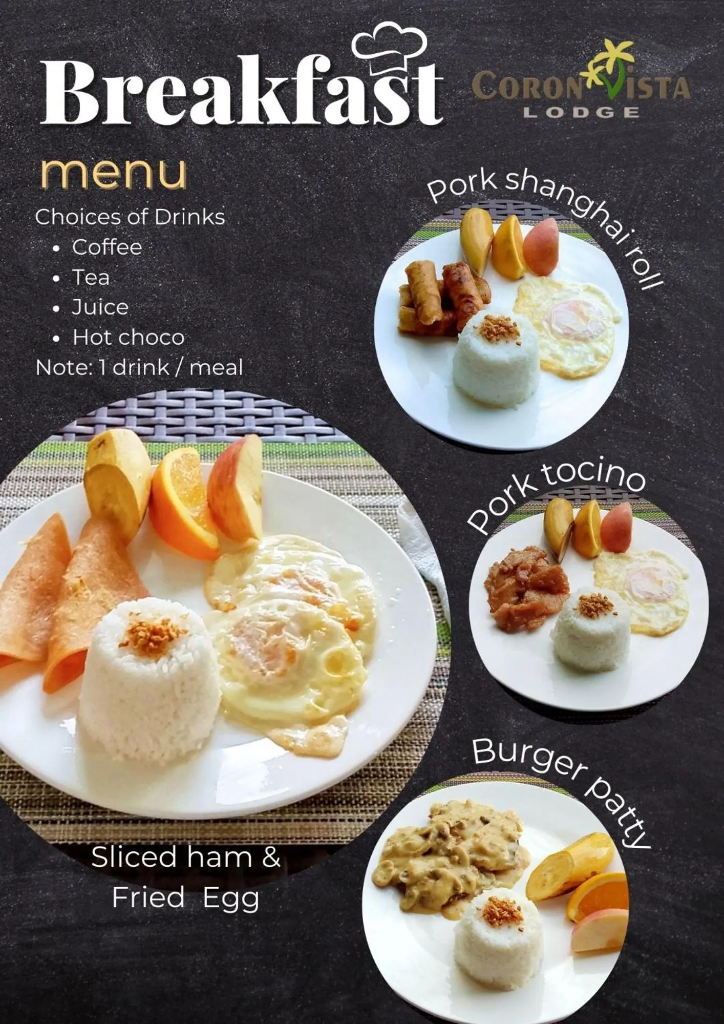 Breakfast in Coron Vista Lodge