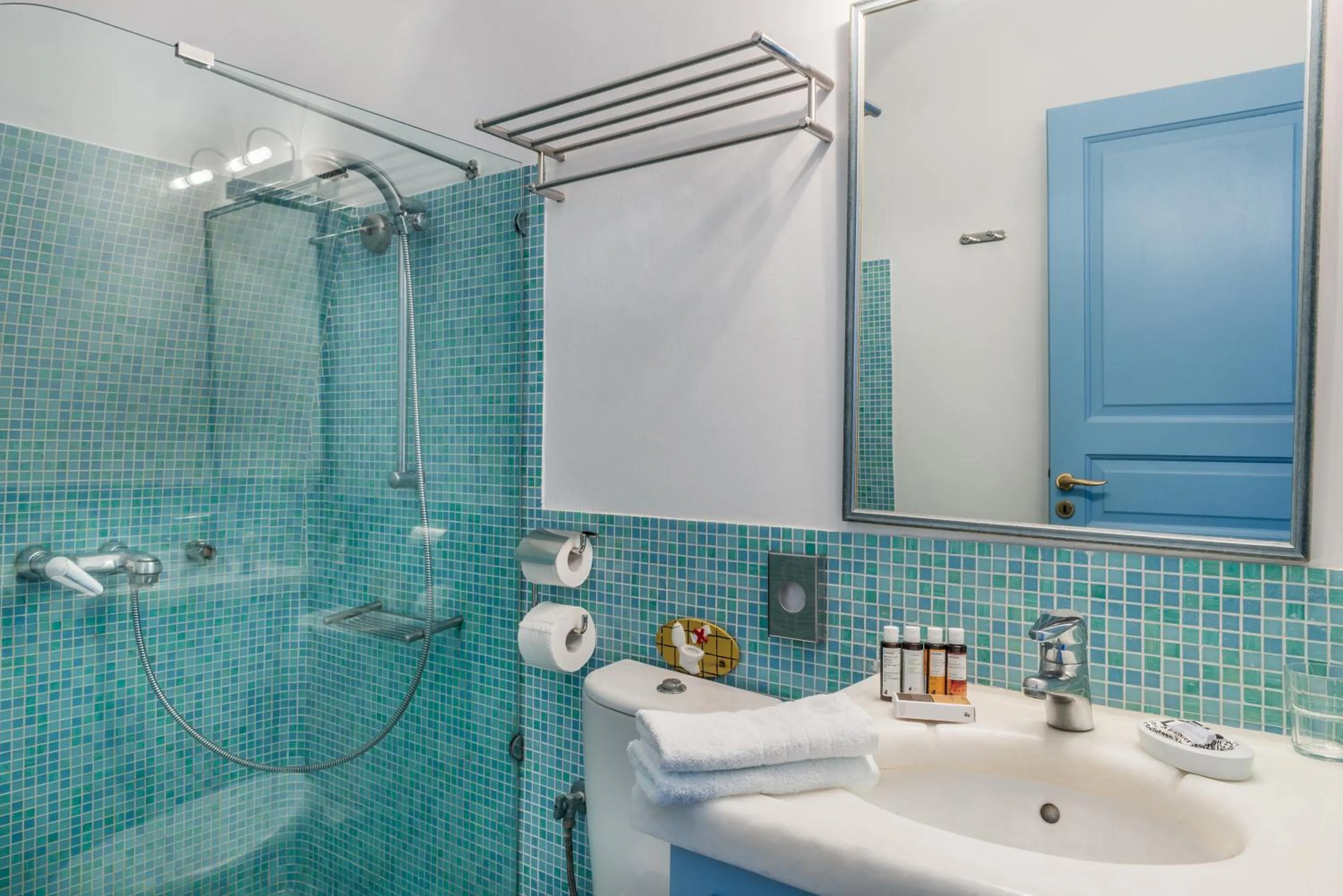 Bathroom in Pantelia Suites