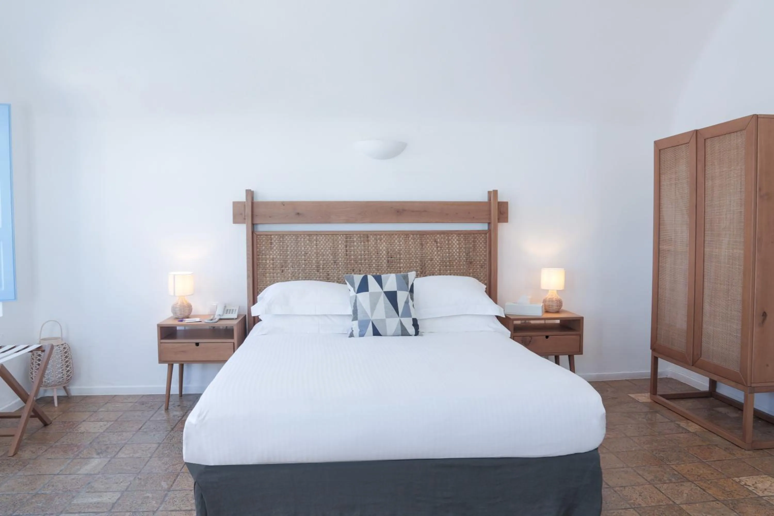 Bedroom, Bed in Pantelia Suites