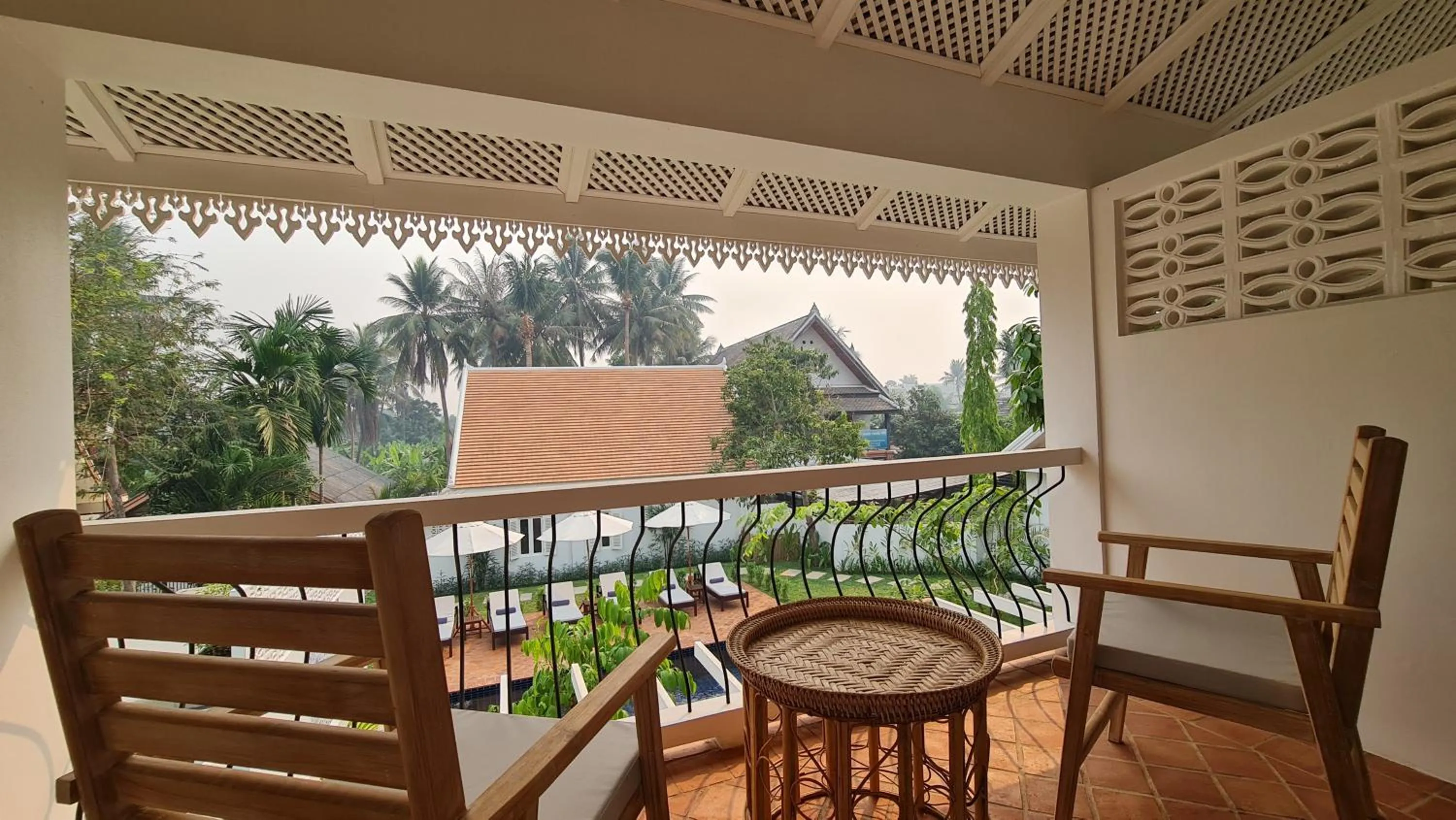 Balcony/Terrace in Chic stay HANA Boutique hotel xxxx Possible noise from the construction next to our property