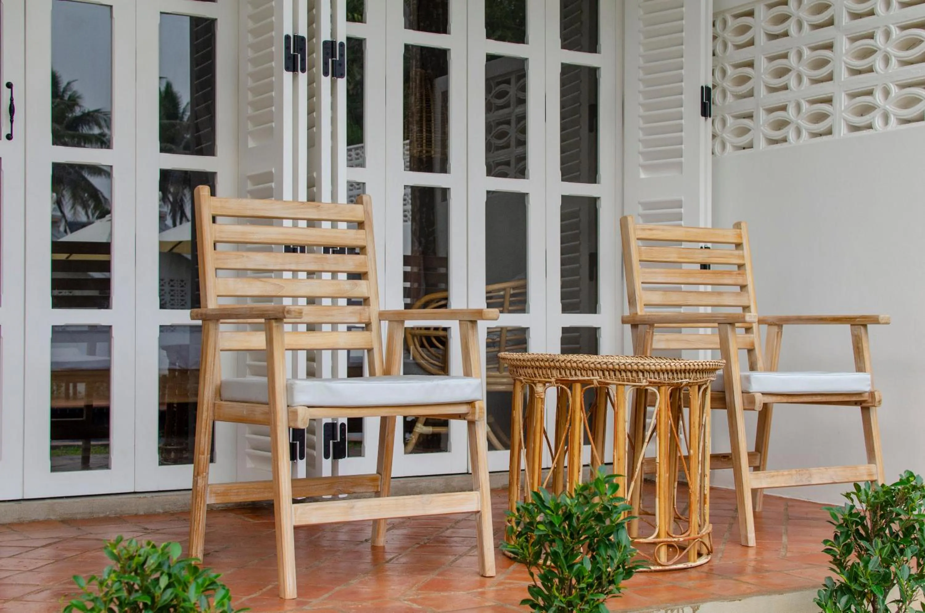 Balcony/Terrace in Chic stay HANA Boutique hotel xxxx Possible noise from the construction next to our property