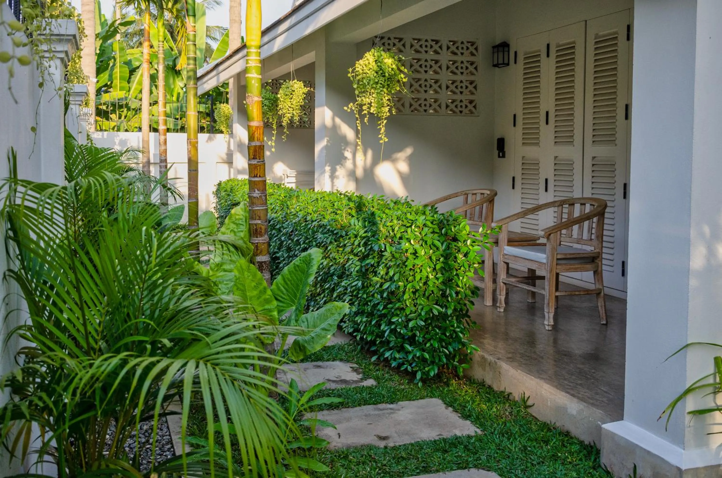 Garden in Chic stay HANA Boutique hotel xxxx Possible noise from the construction next to our property