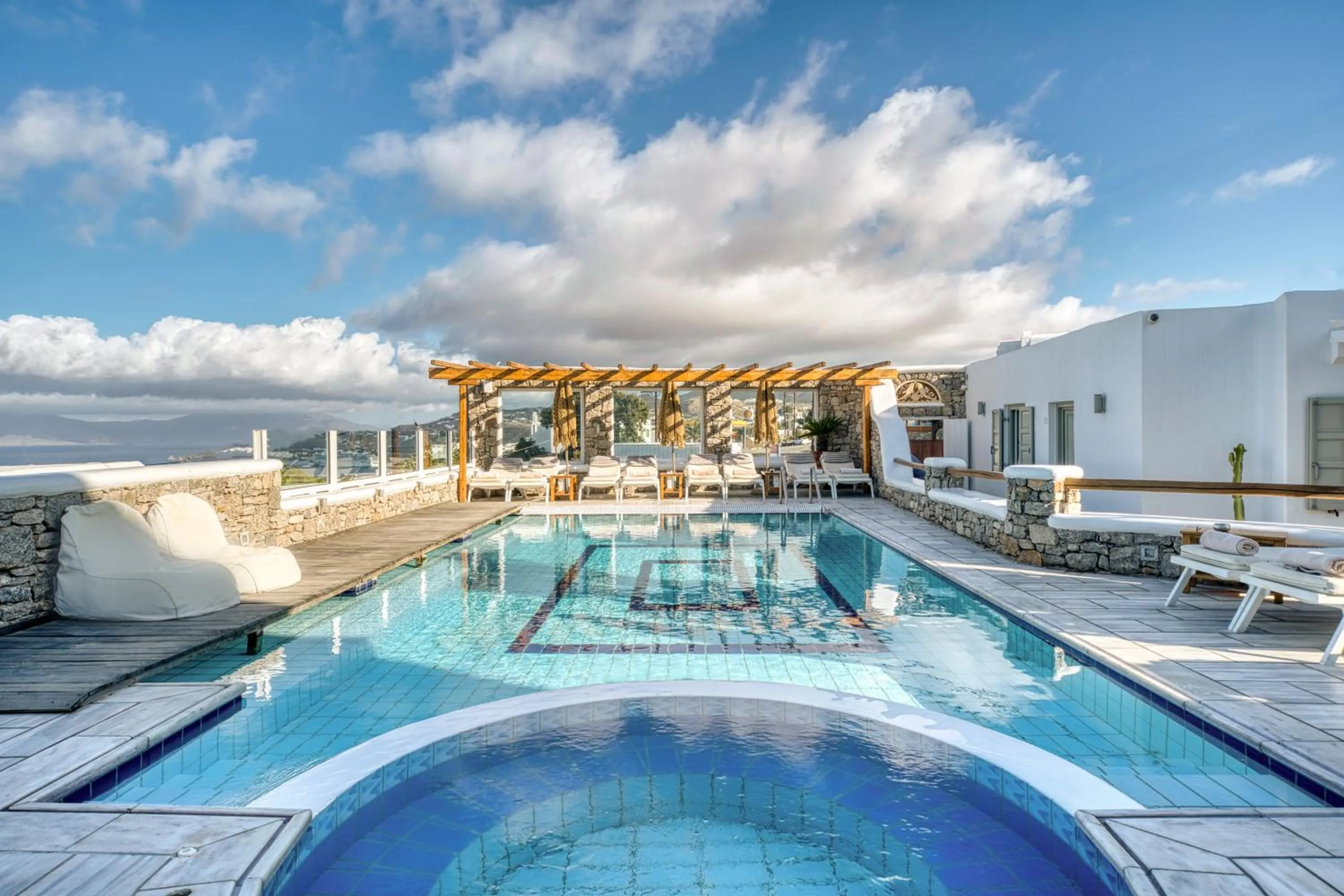Swimming pool in Damianos Mykonos Hotel