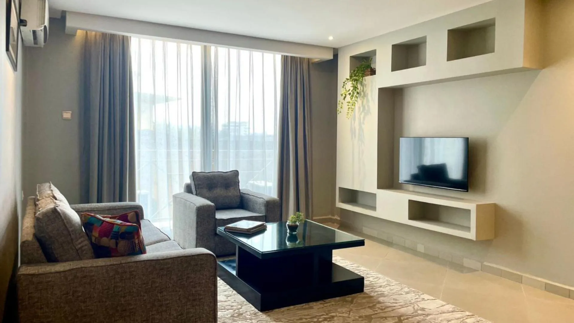 Living room in Meilin International Hotel