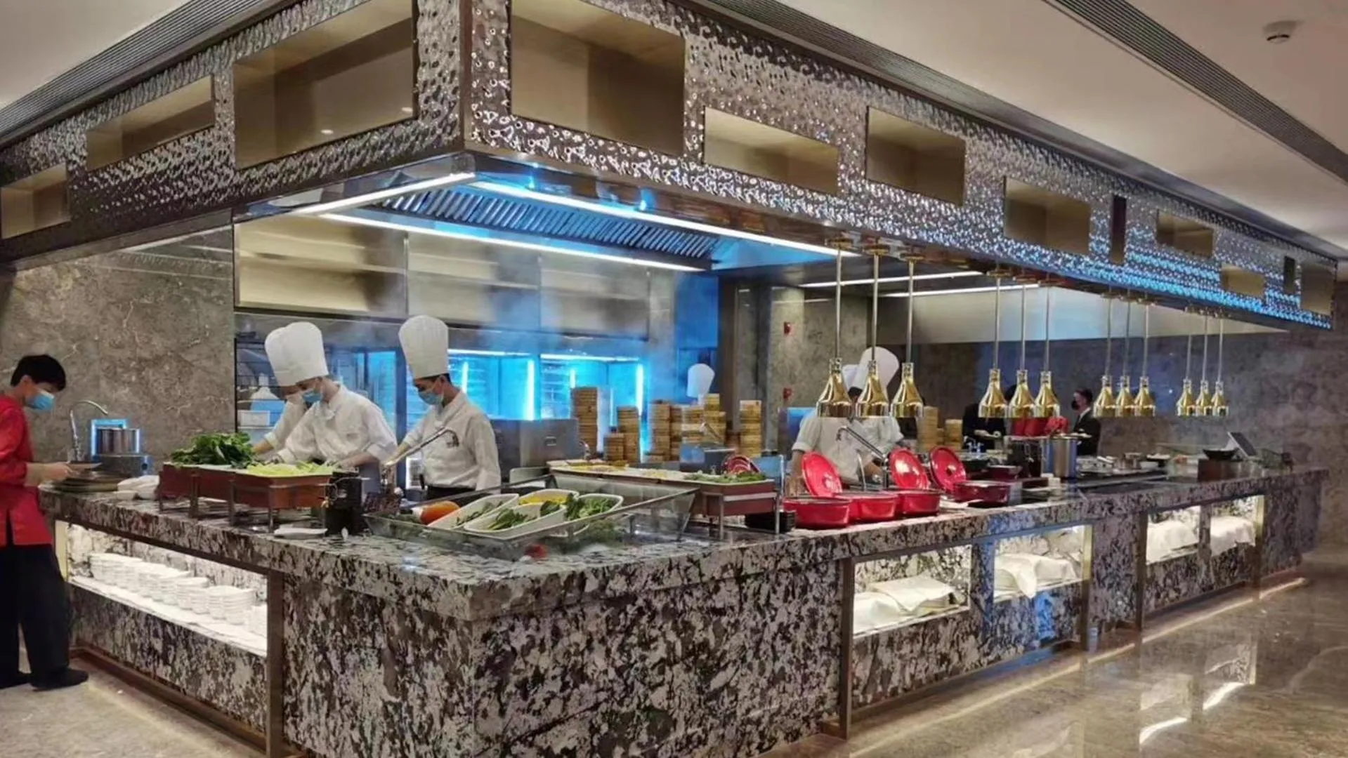 Buffet breakfast in Juntai Hotel Xiamen