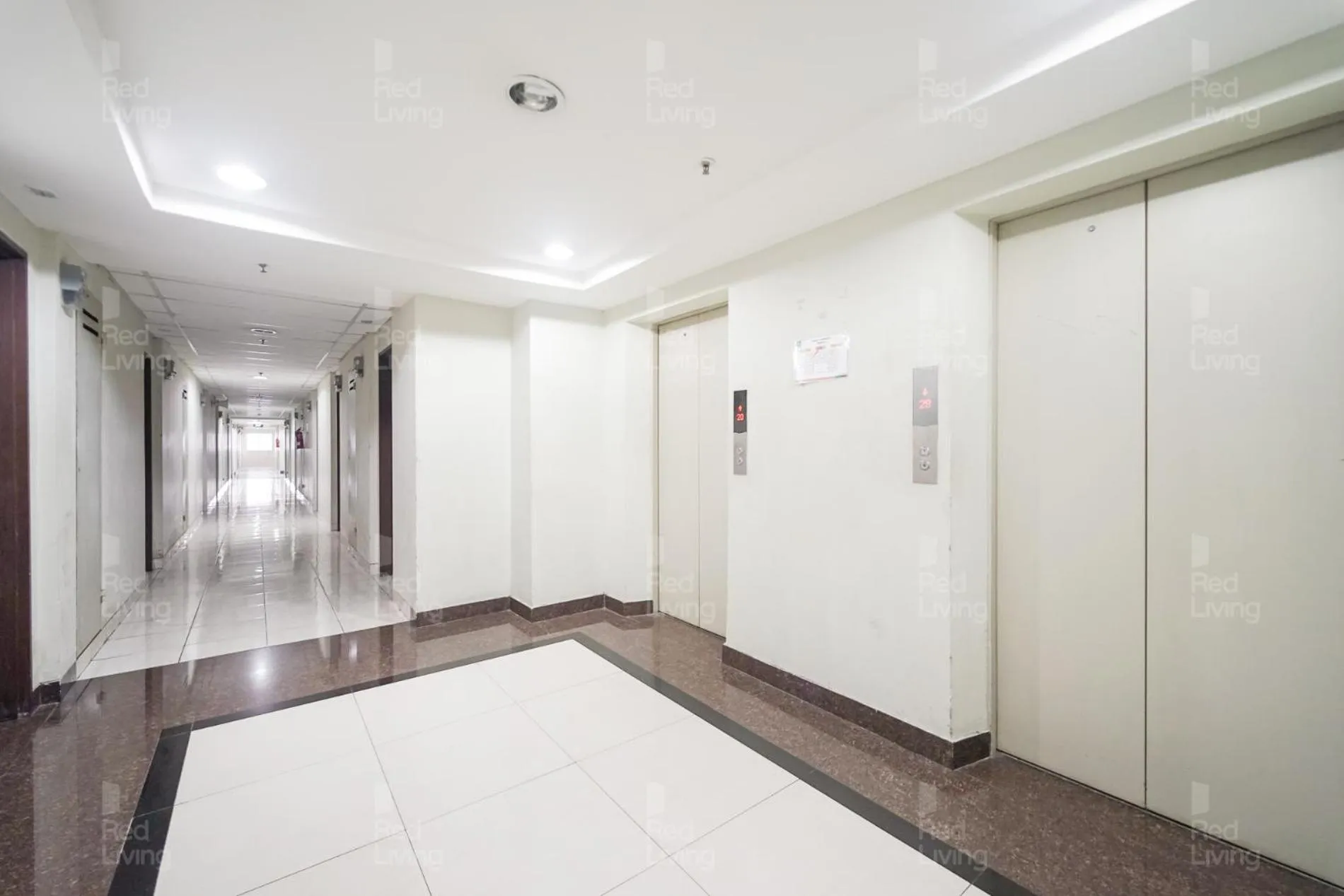 Floor plan, Bed in RedLiving Apartemen Sunter Park View - Emma Rooms