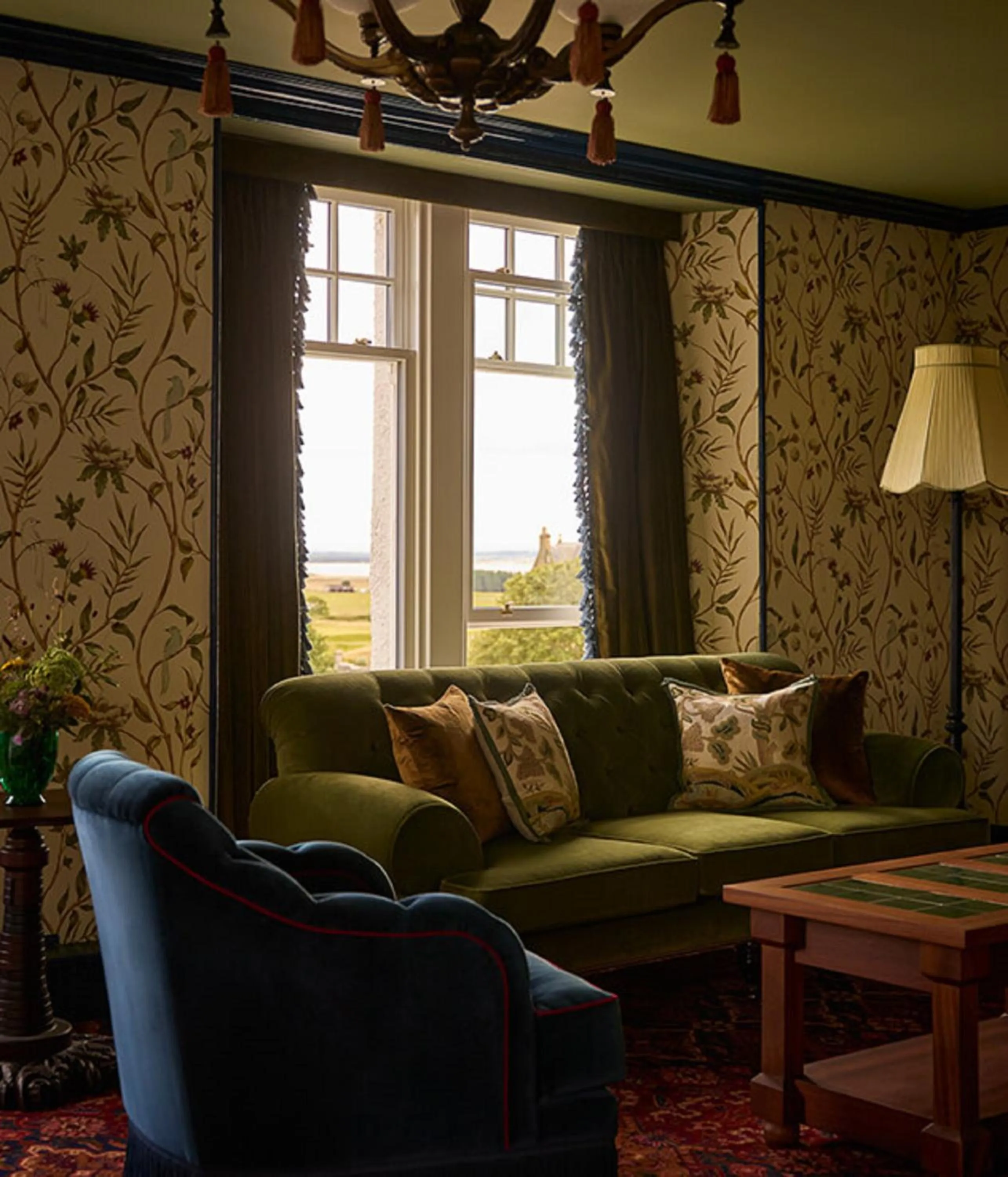 Living room in Dornoch Station