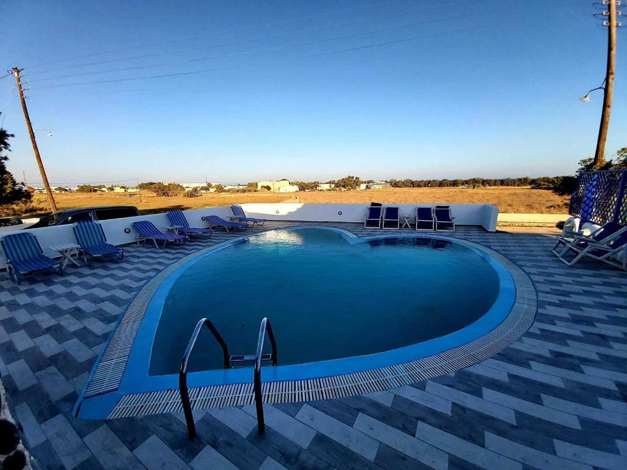 Swimming pool in Honeymoon Beach Studios