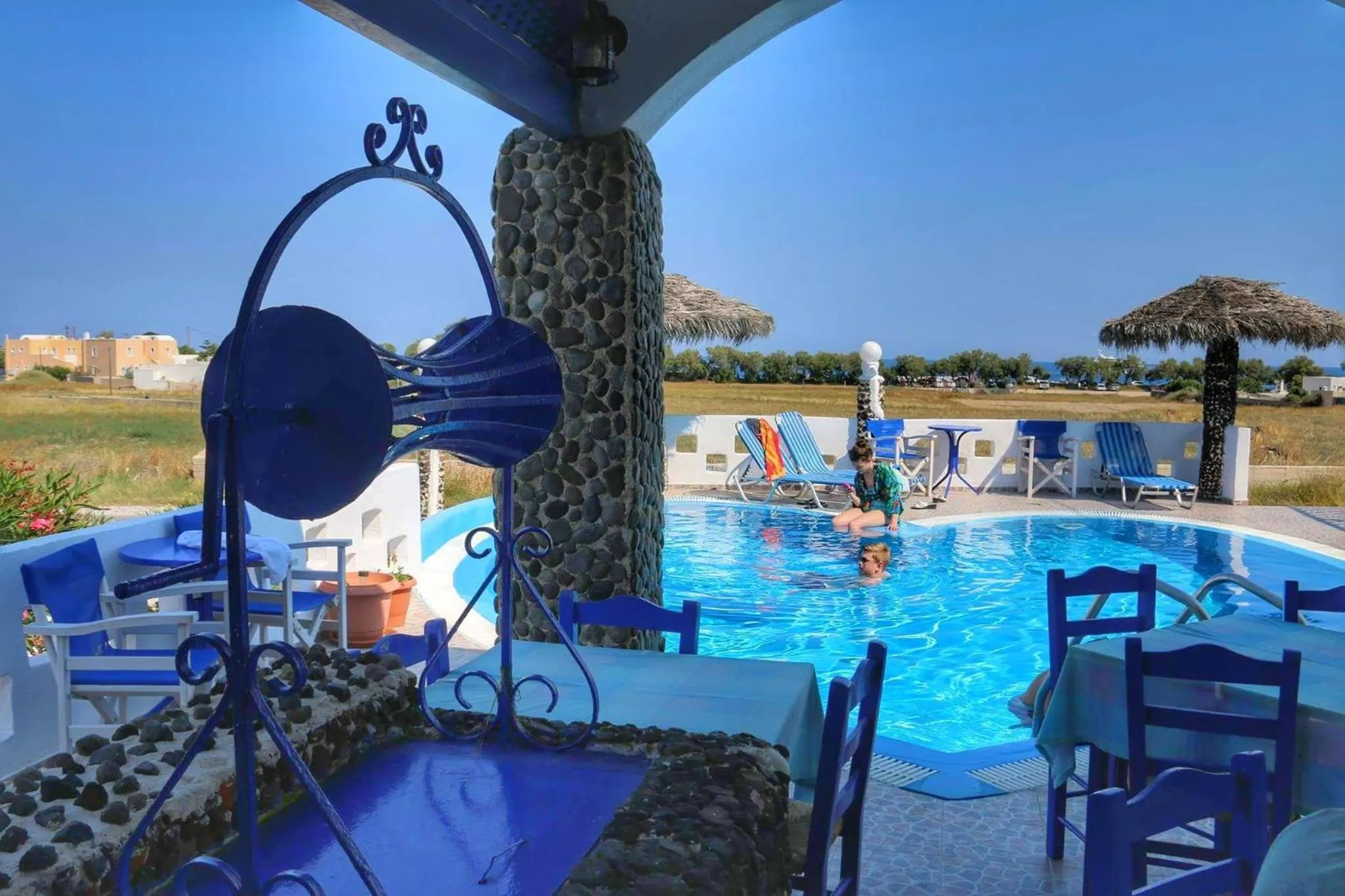 Swimming pool in Honeymoon Beach Studios