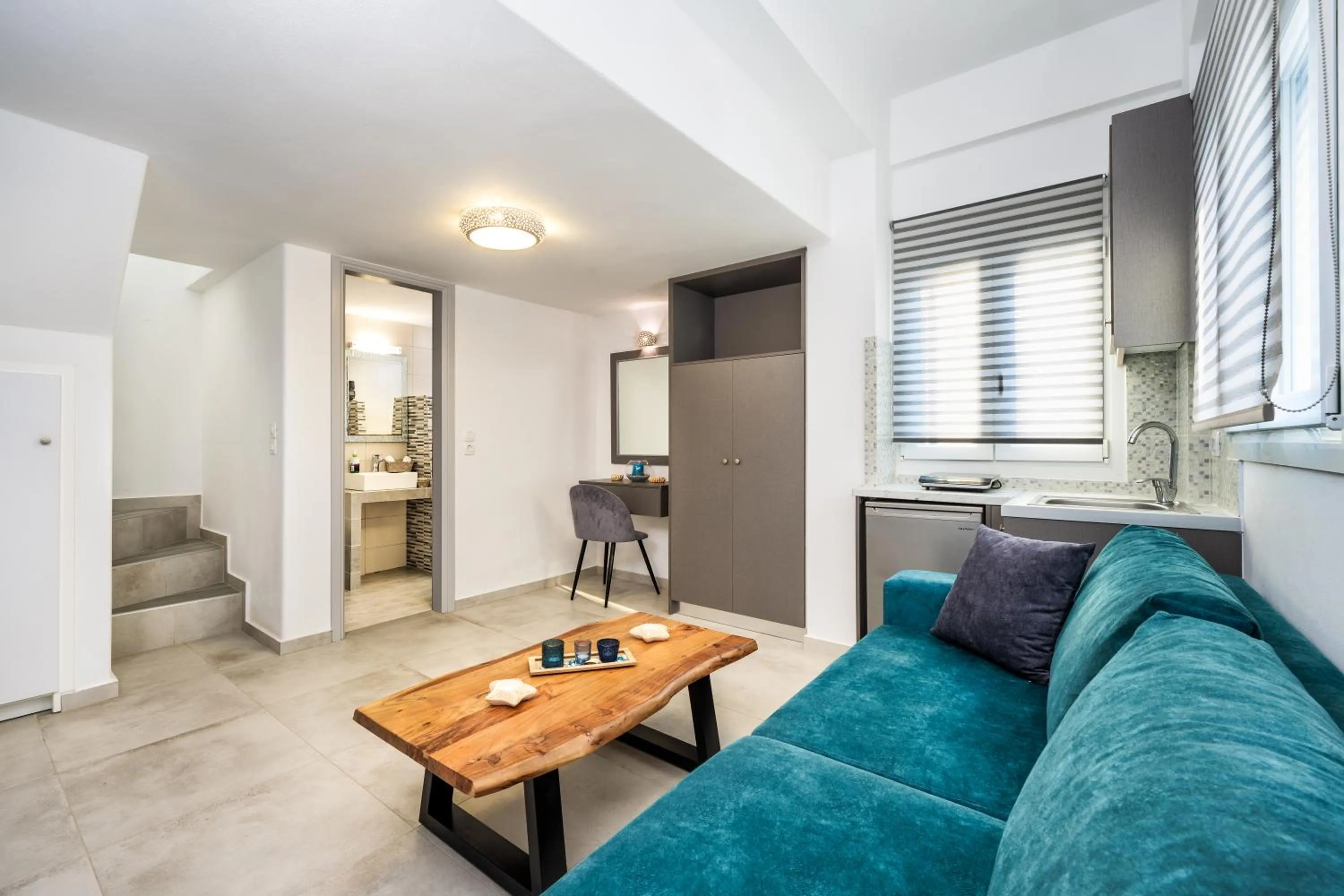 Seating area in Honeymoon Beach Studios