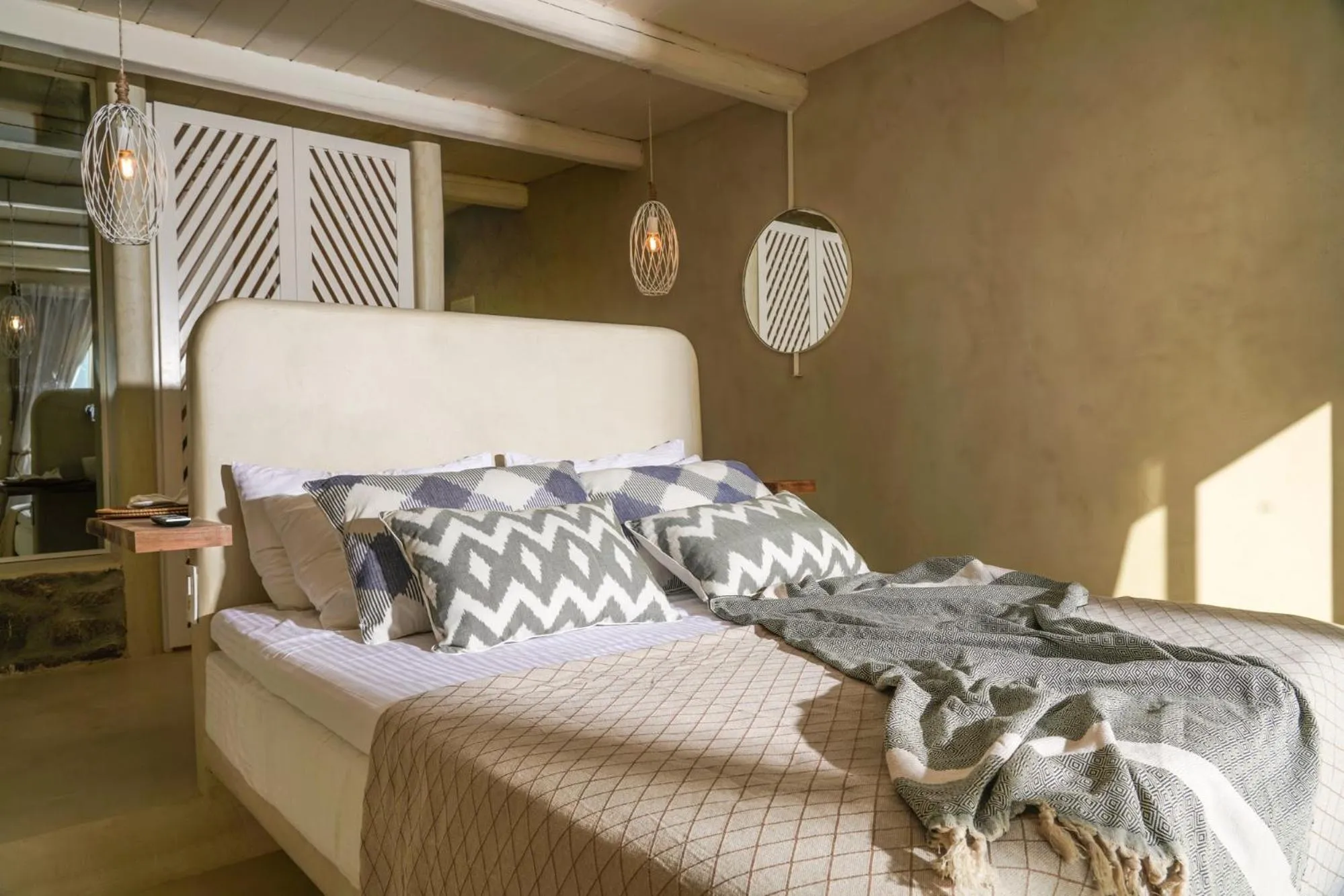 Bedroom in Mykonos High Villa