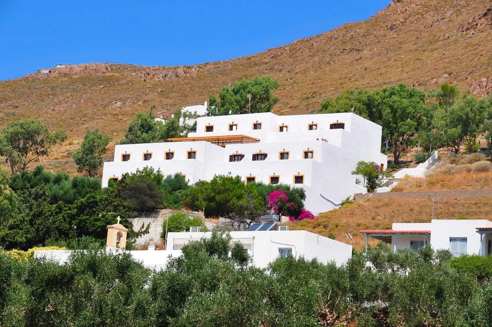 Property building in Golden Sun Hotel Patmos