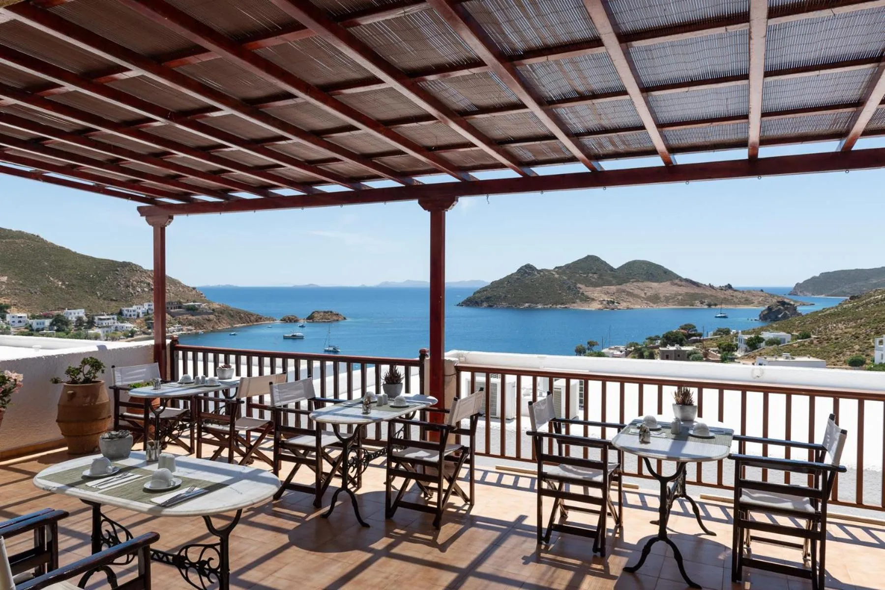 Balcony/Terrace in Golden Sun Hotel Patmos