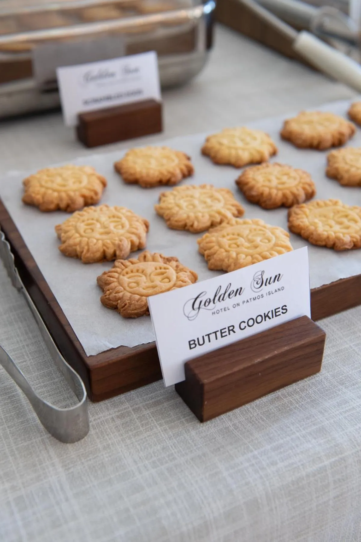 Buffet breakfast in Golden Sun Hotel Patmos