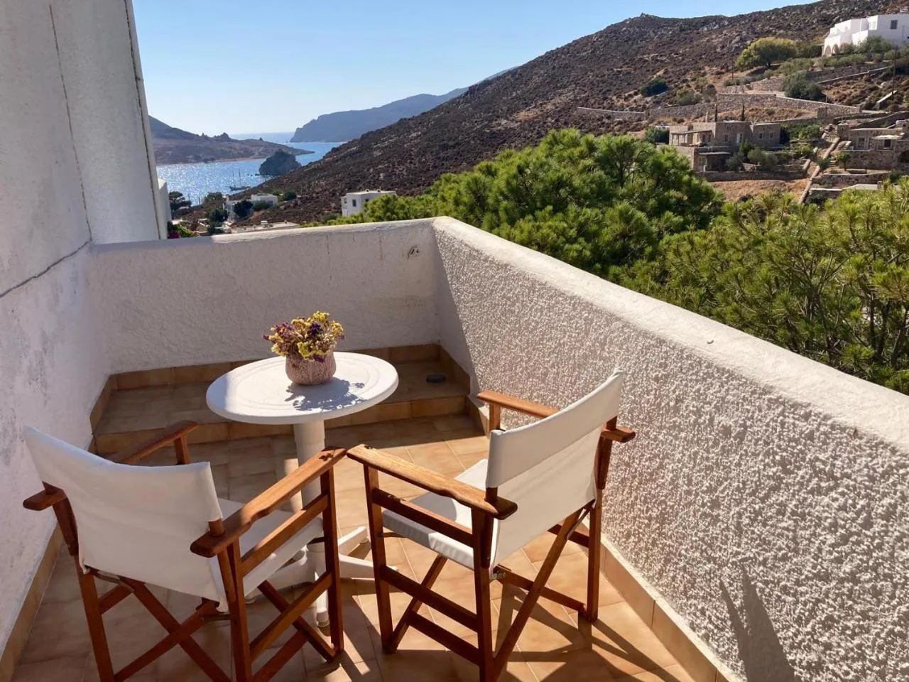 Balcony/Terrace in Golden Sun Hotel Patmos