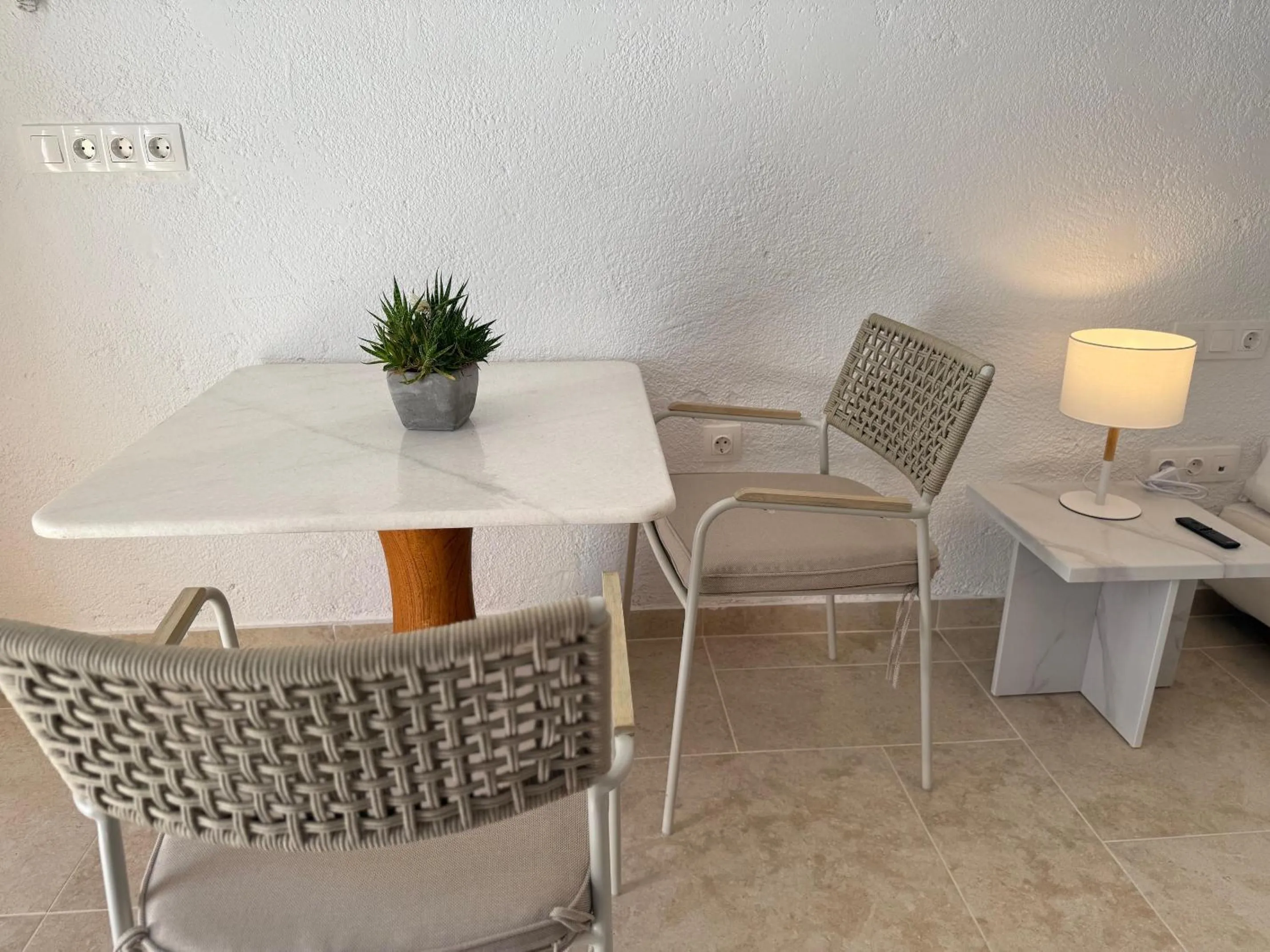 Dining area in Golden Sun Hotel Patmos