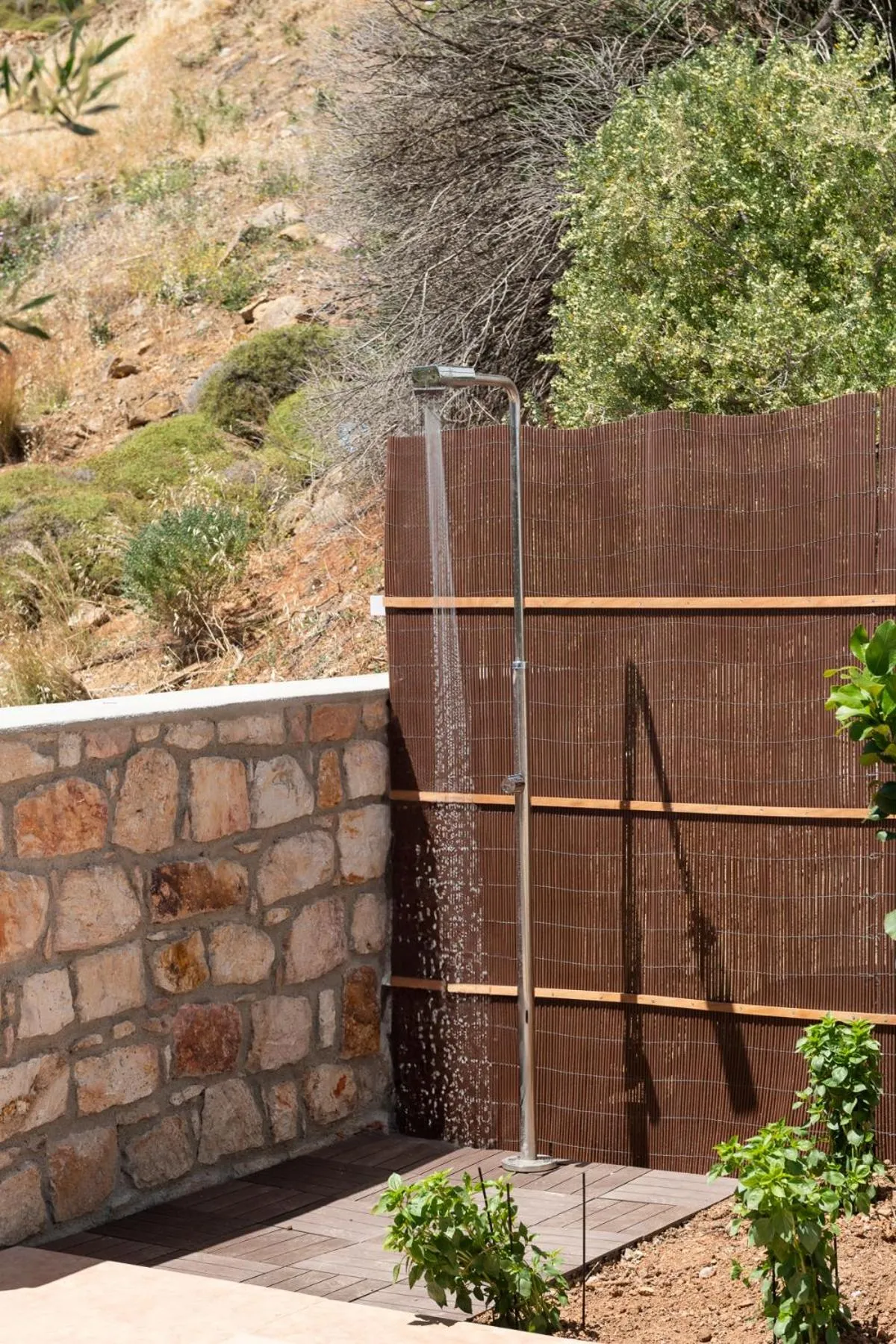 Shower in Golden Sun Hotel Patmos