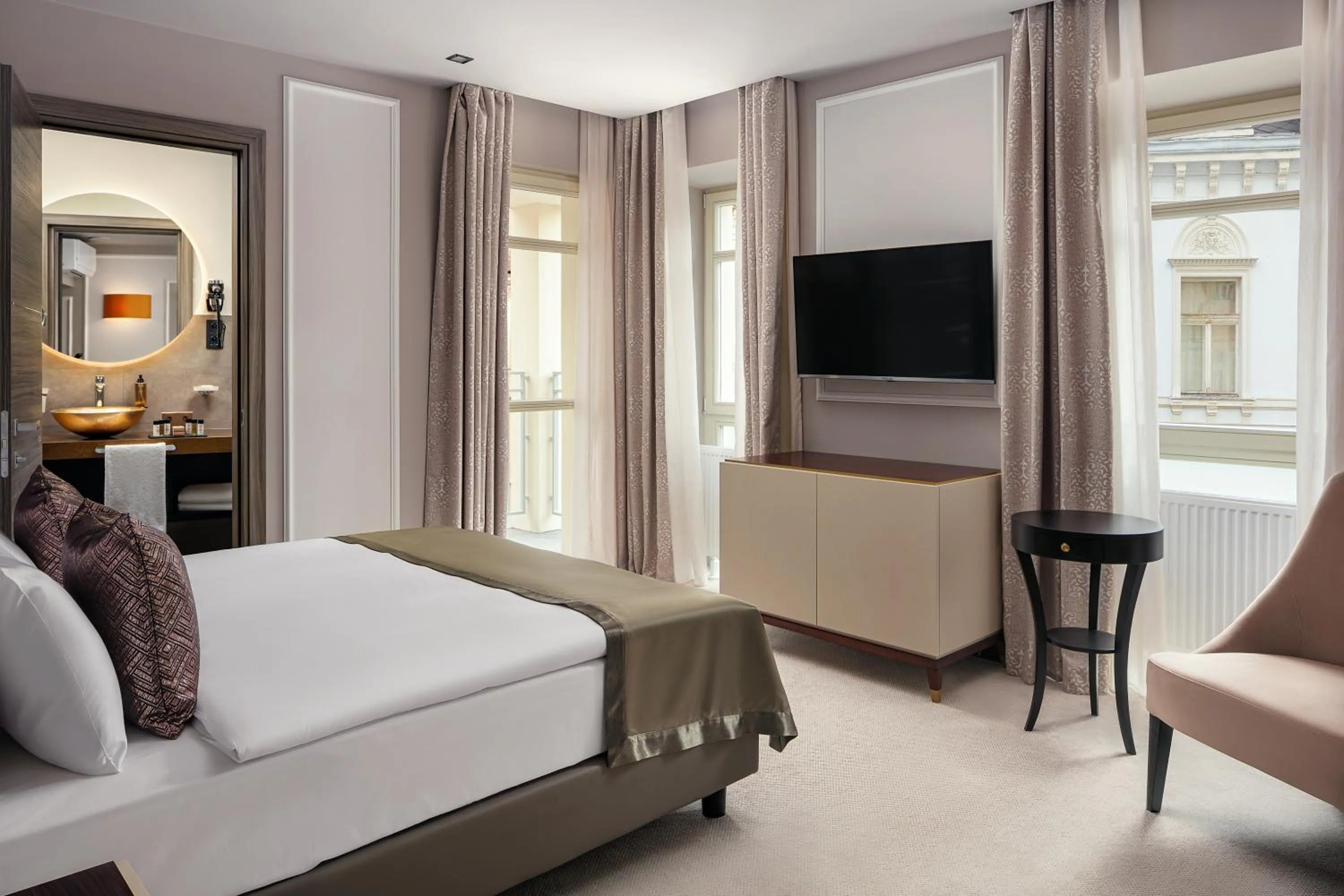 Bed in Boutique Hotel Saxonia