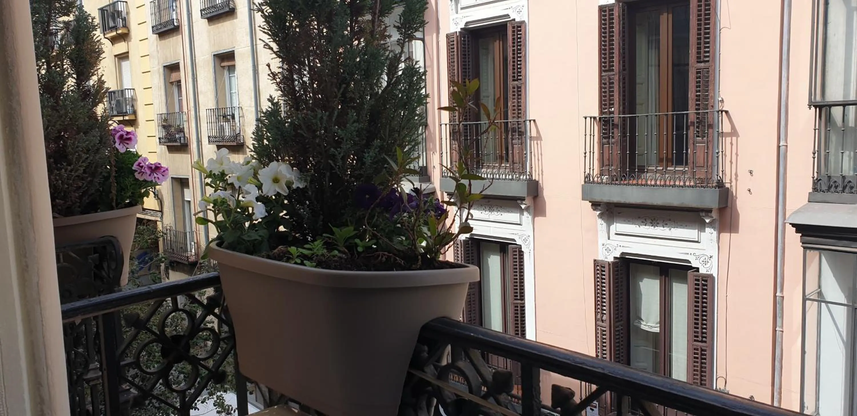 Balcony/Terrace in Hostal Las Fuentes