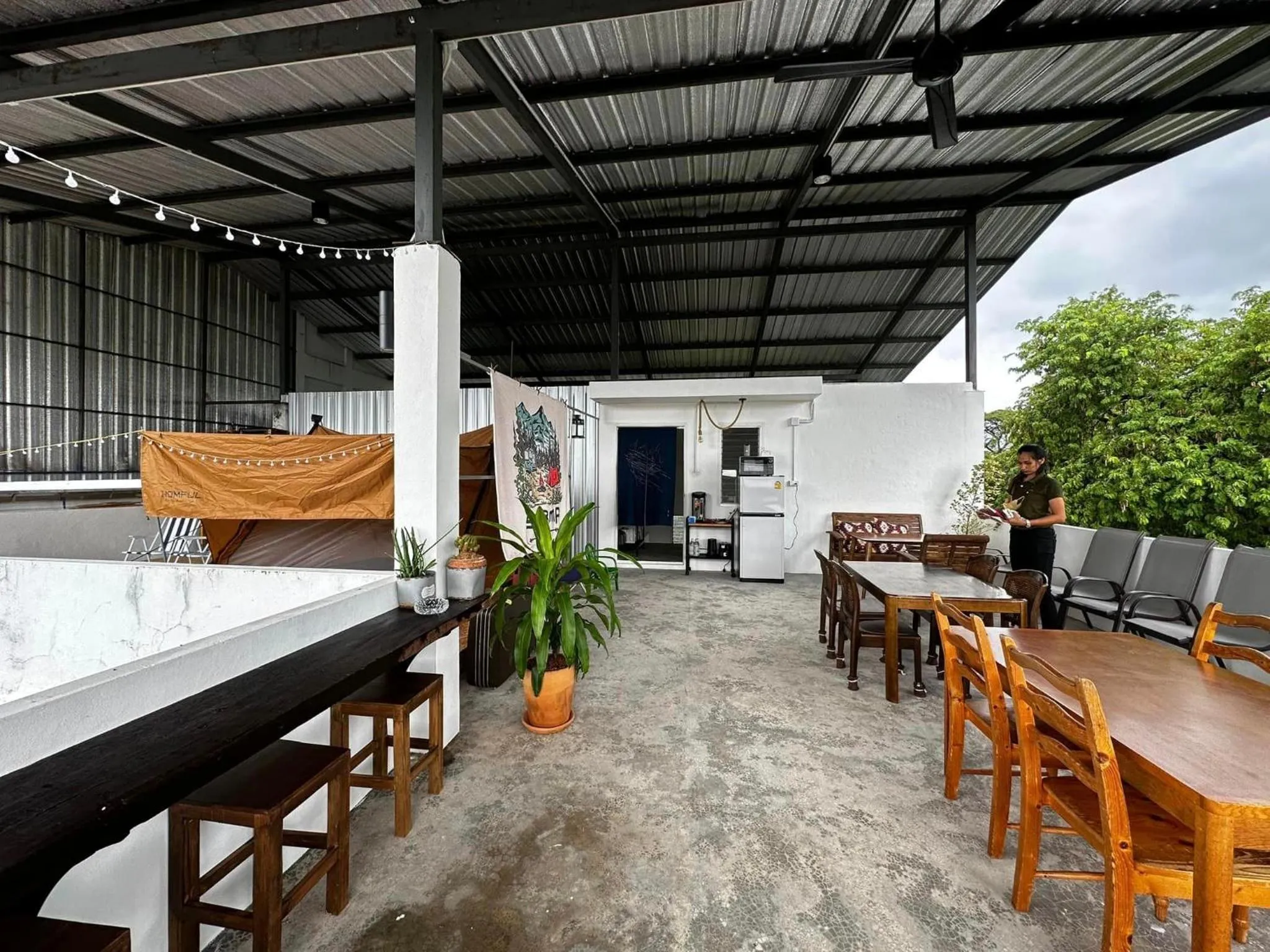 Balcony/Terrace in Norm Space Hostel NST