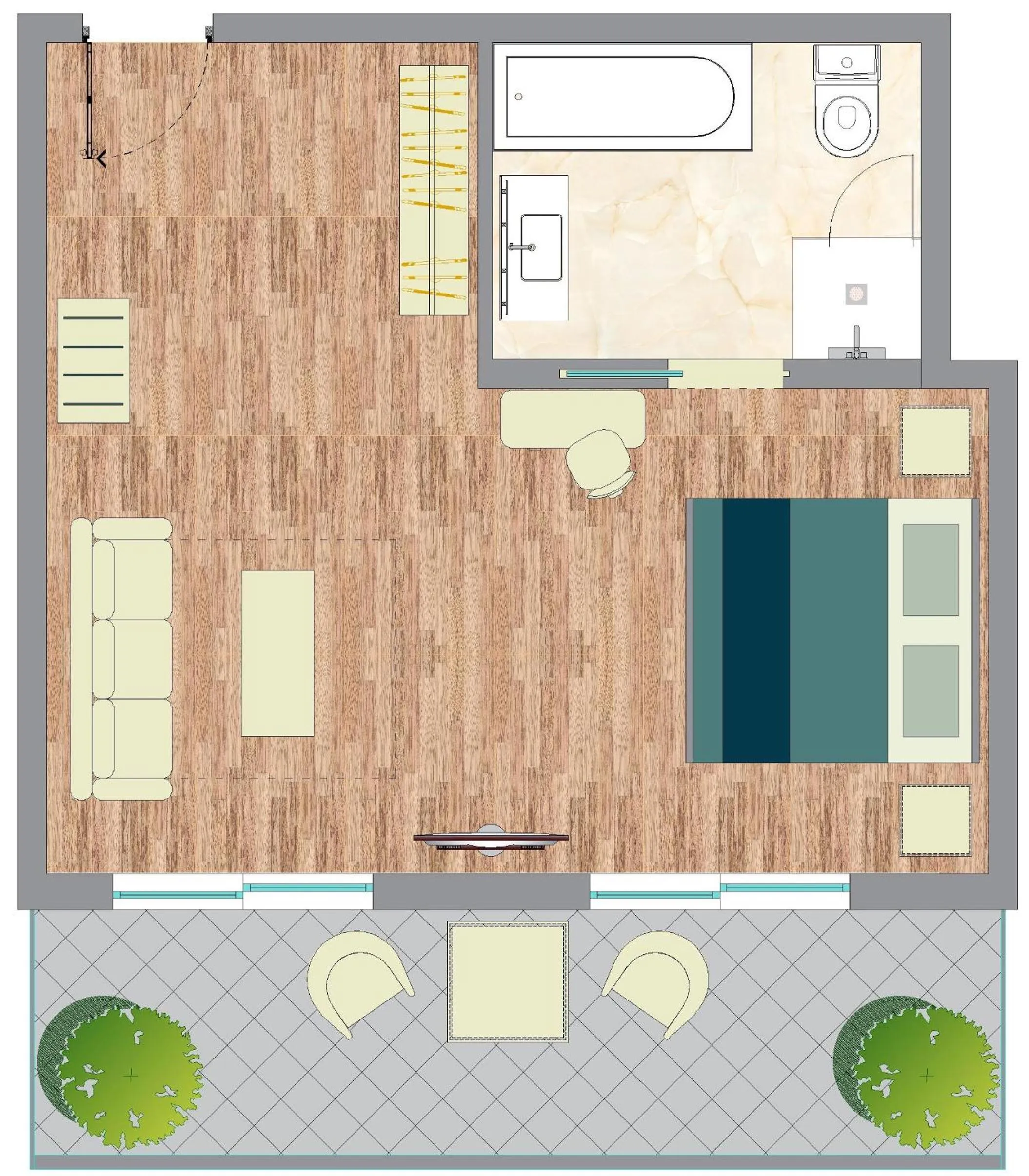 Property building in Chloe Luxury Hotel