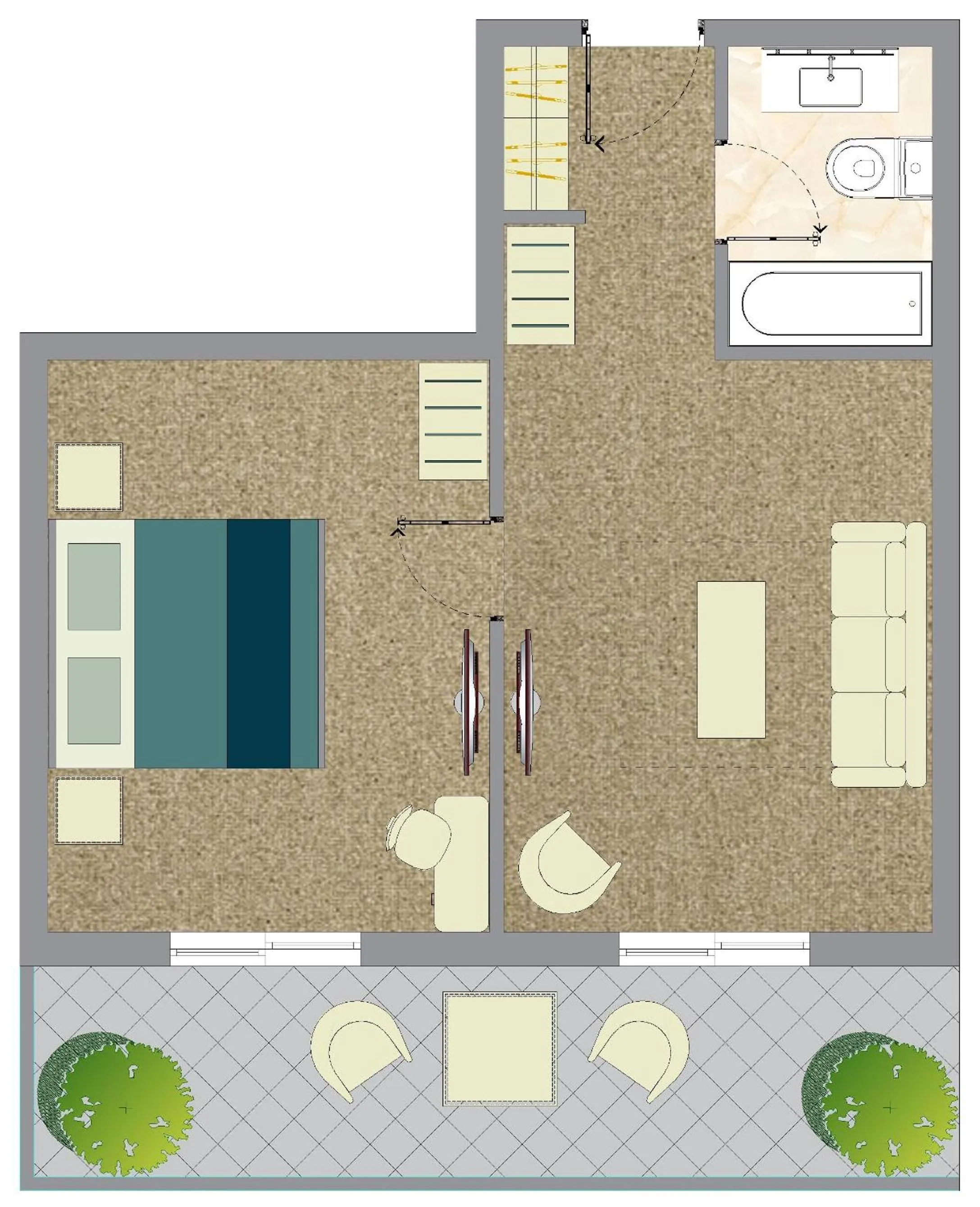 Property building in Chloe Luxury Hotel