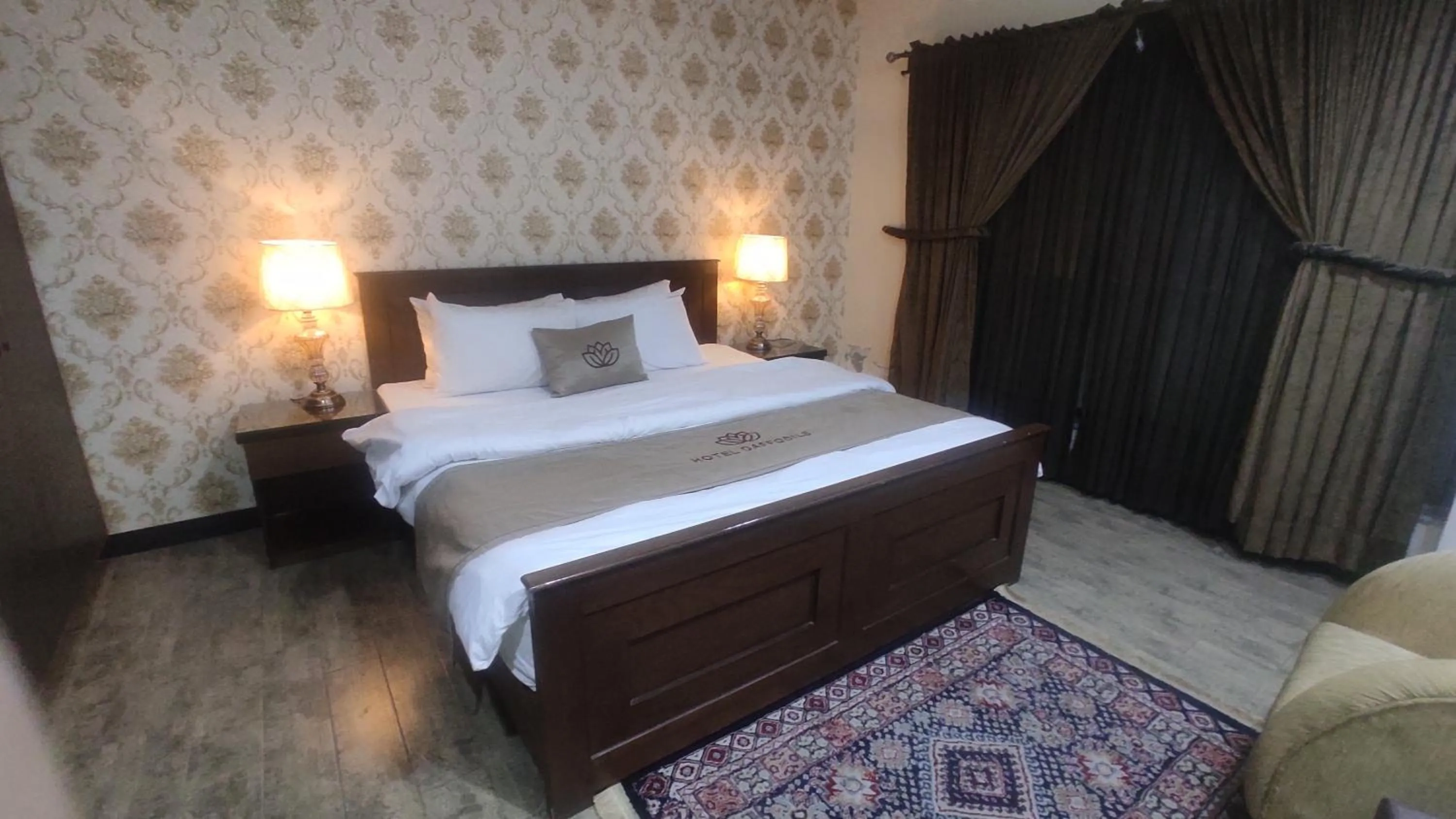 Bed in Hotel Daffodils