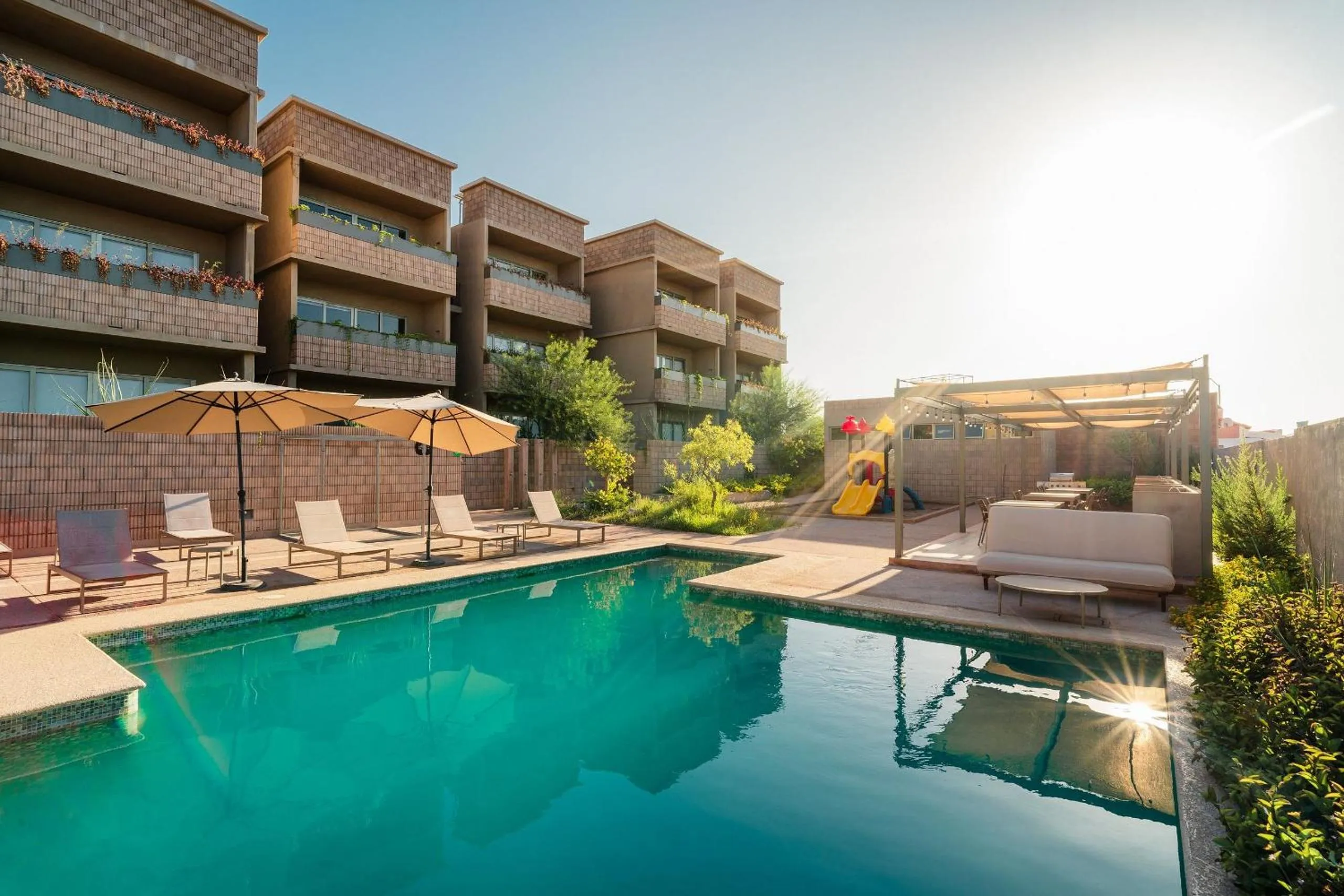 Pool view in Condominios Evamar San Carlos