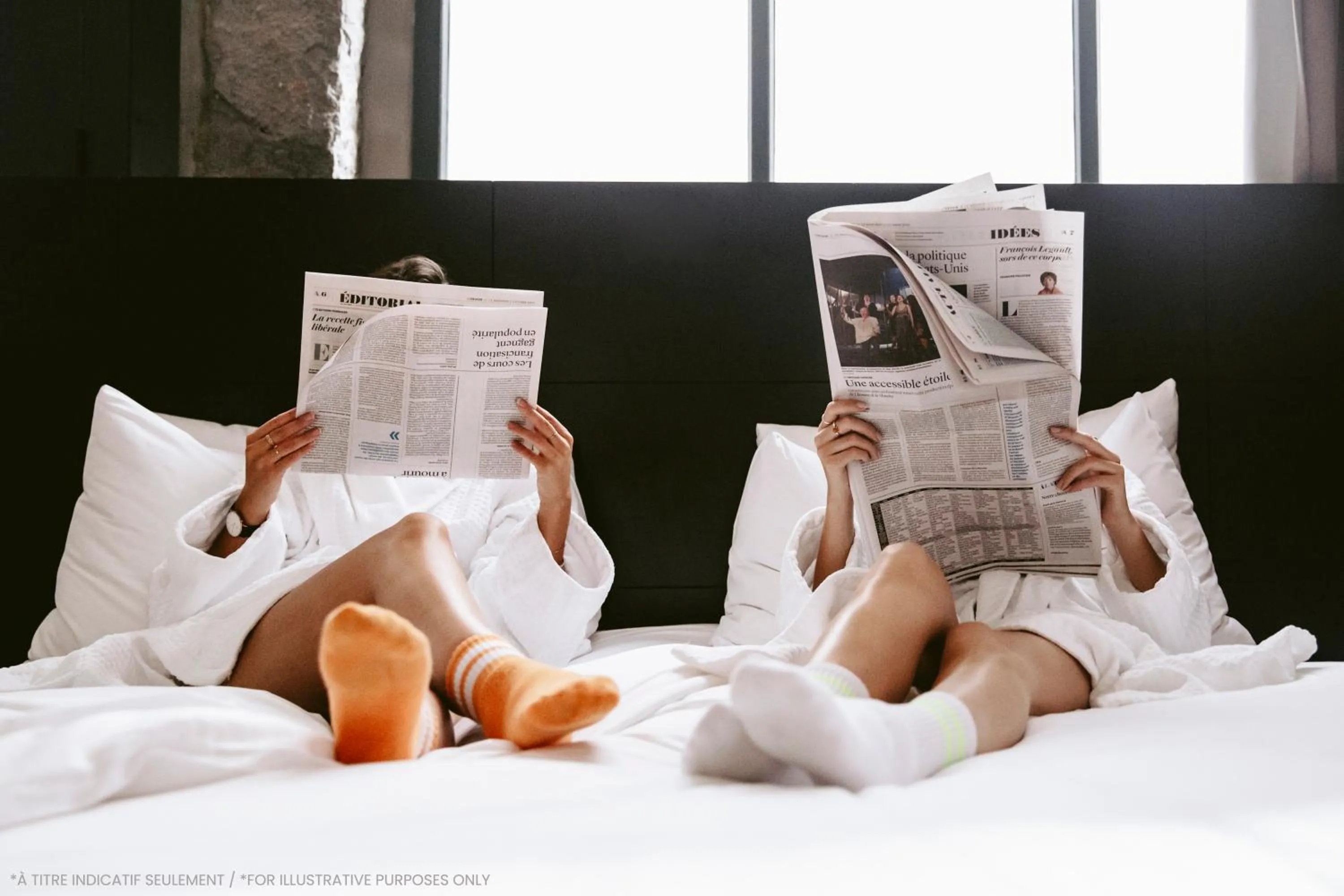 People, Bed in Le Petit Hotel Notre Dame