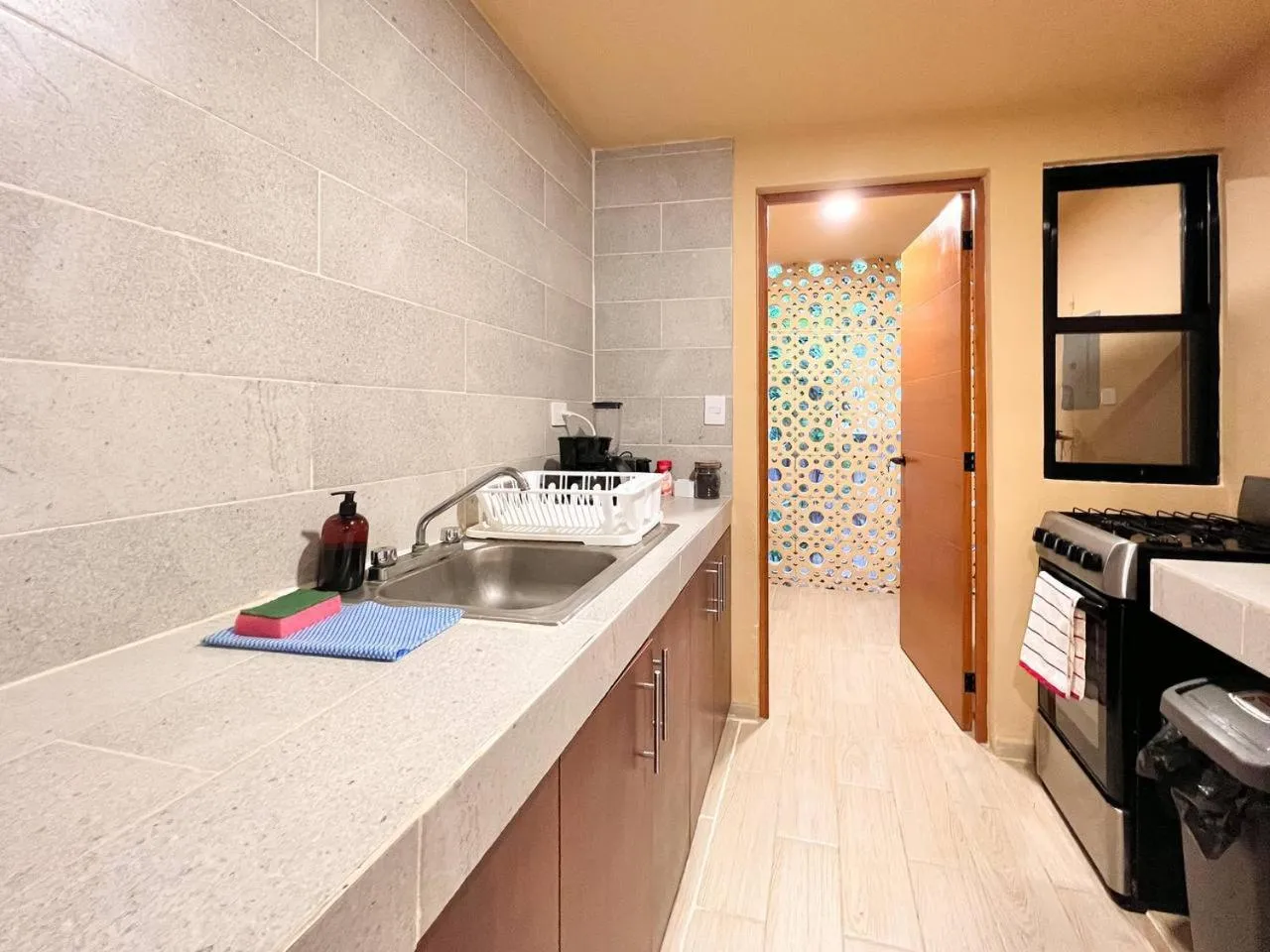 Kitchen or kitchenette in Depa Palenque 2 Cancun