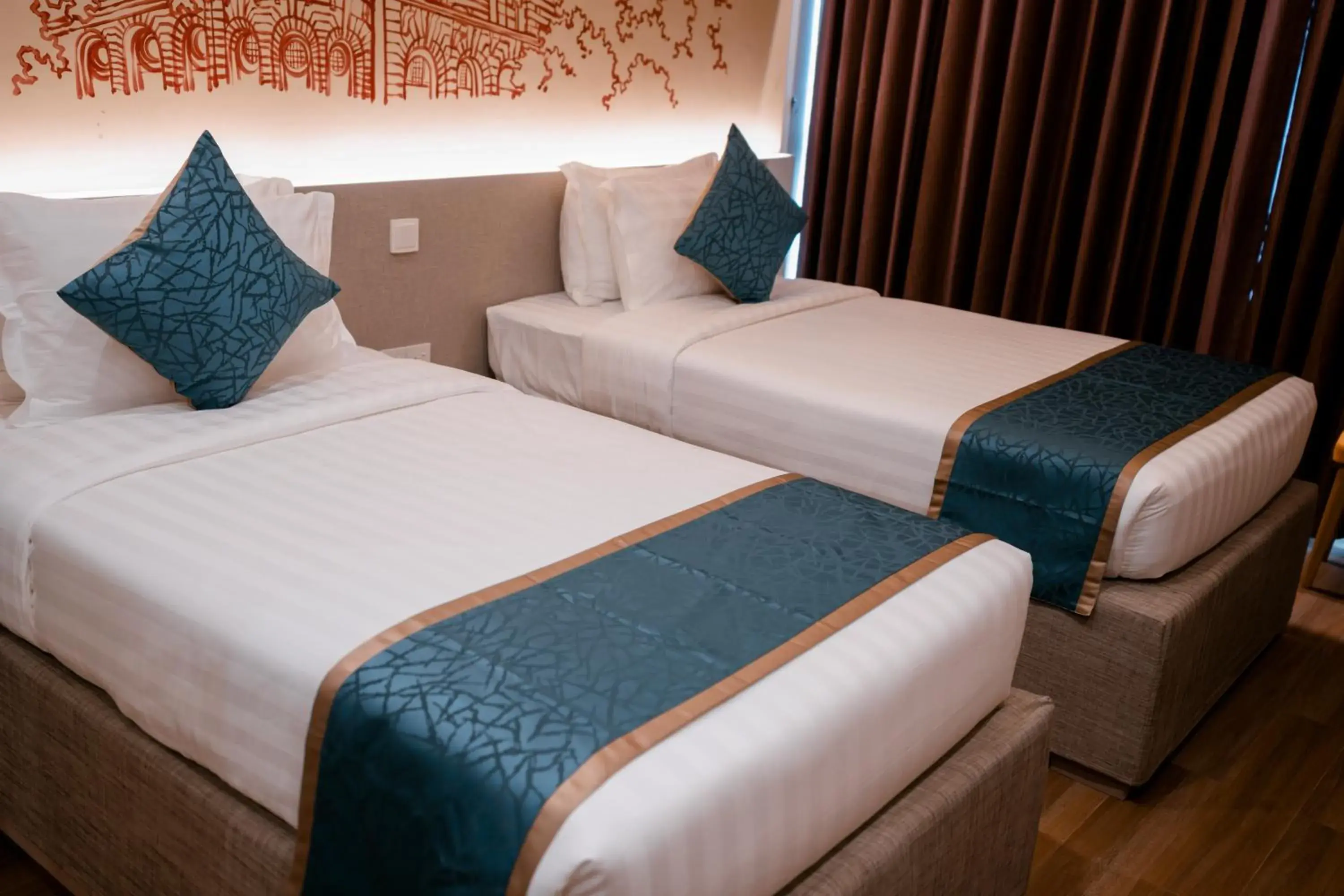 Deluxe Twin Room in The Rangoon Hotel Deluxe Twin Room in The Rangoon Hotel