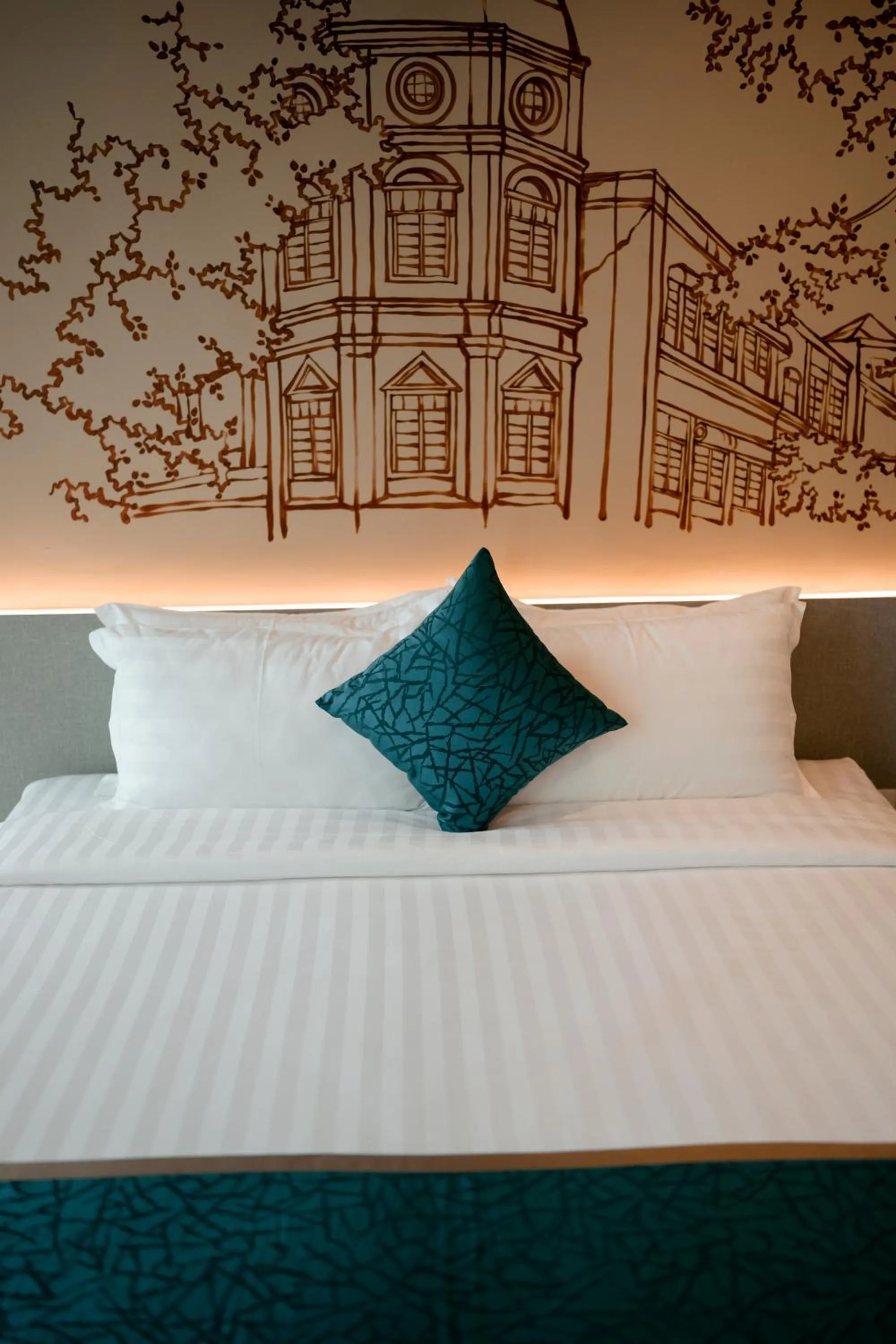 Bed in The Rangoon Hotel