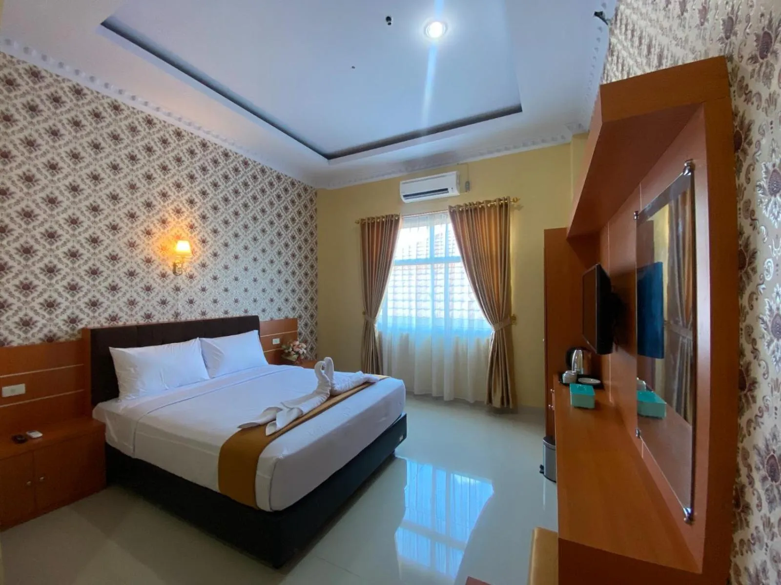 Bedroom, Bed in Wisma Jannatun Naim Lampung