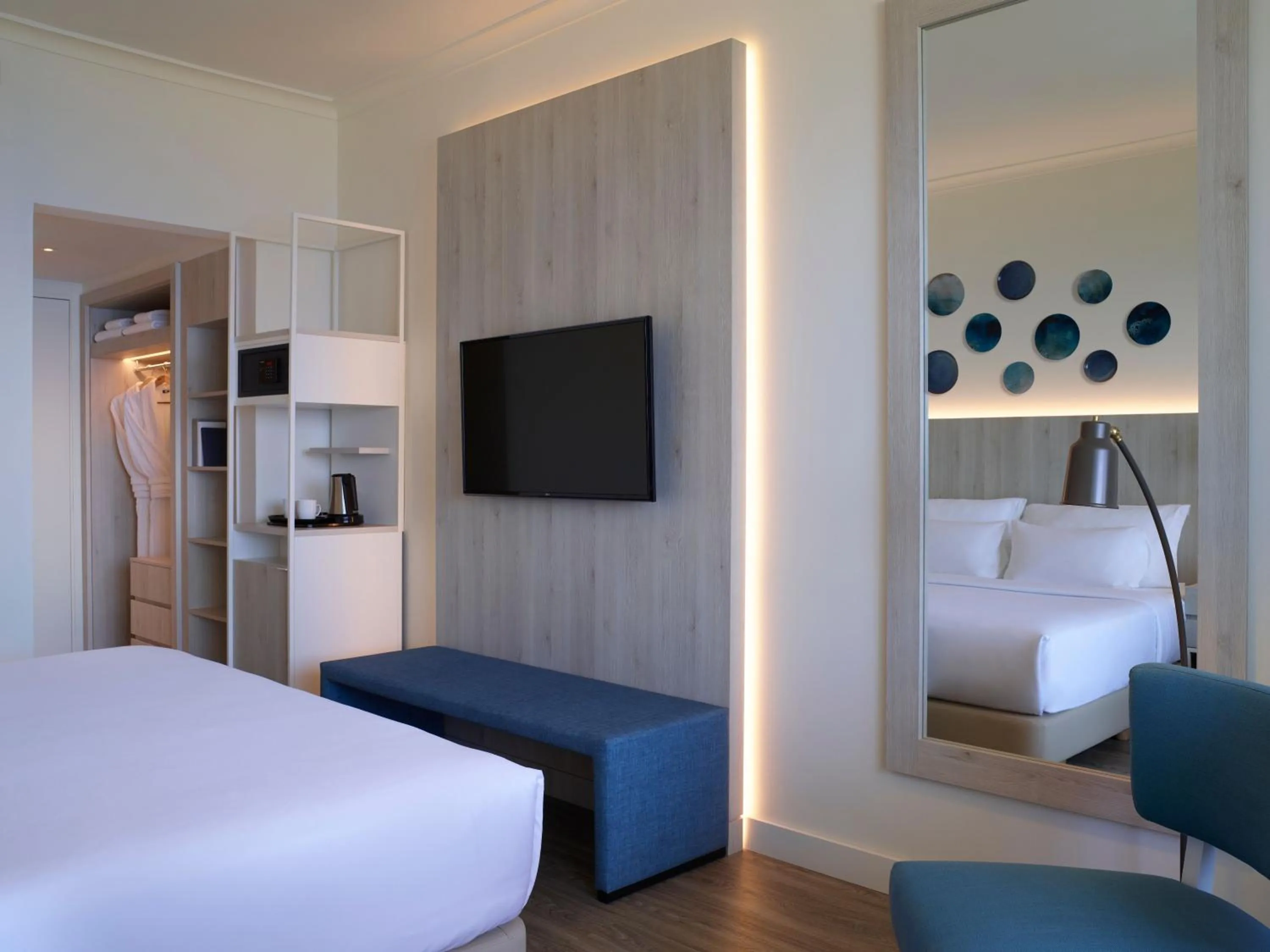Bedroom, Bed in Rhodes Bay Hotel & Spa